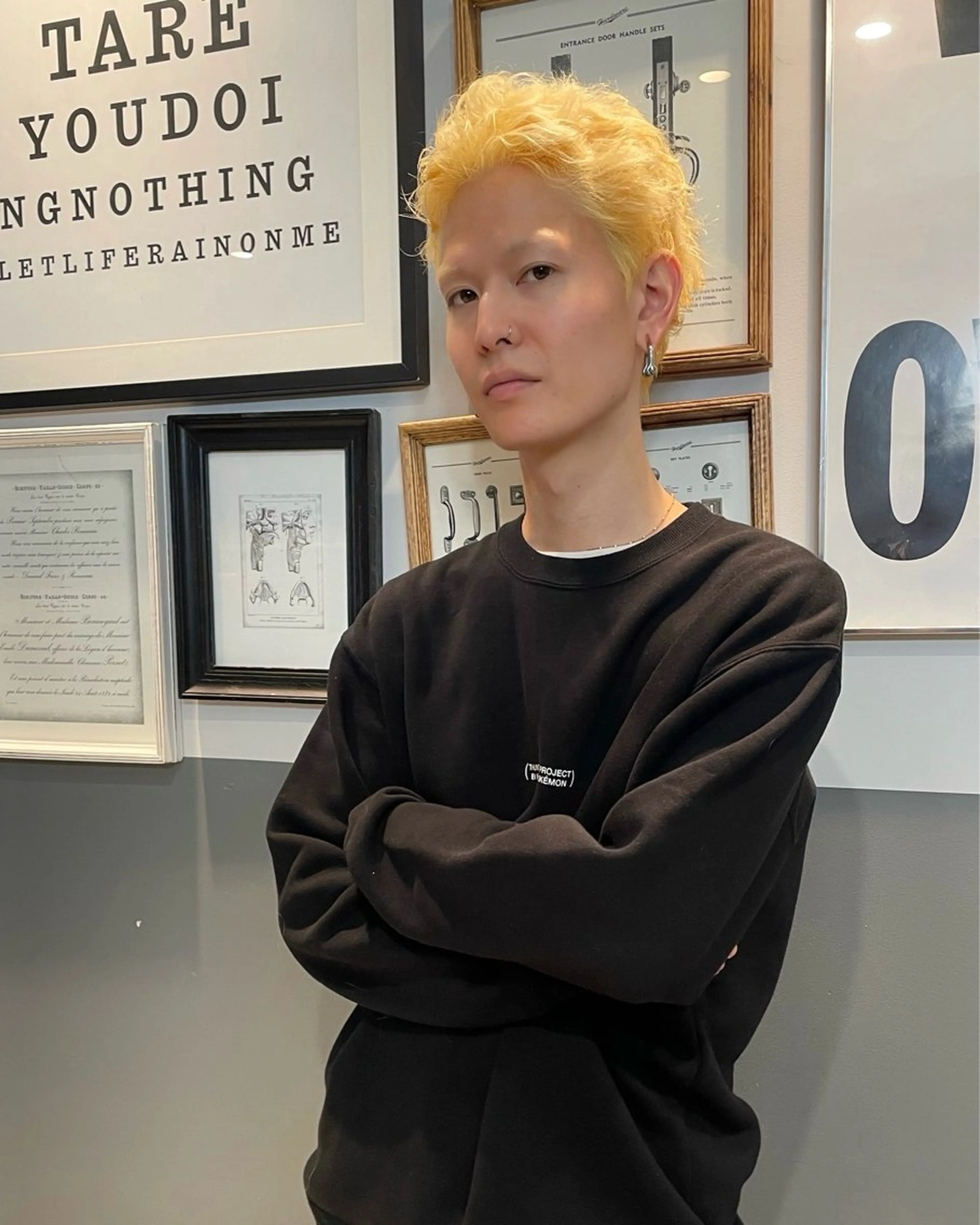 ショート カラー メンズ カット ヘアカラー トリートメント 優 作のヘアスタイル
