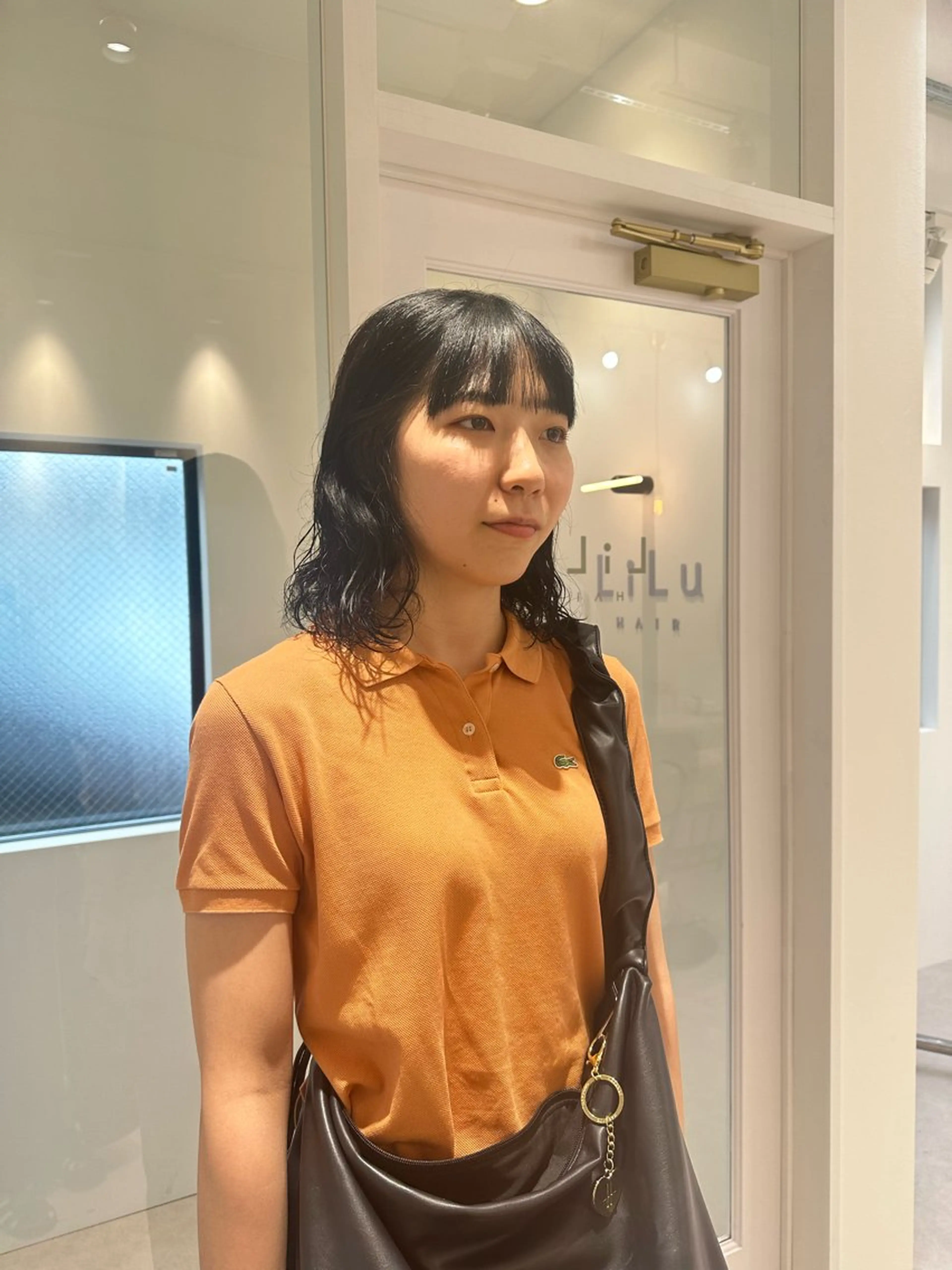 ミディアム カラー パーマ お洒落パーマ/ 艶カラー/michiのヘアスタイル