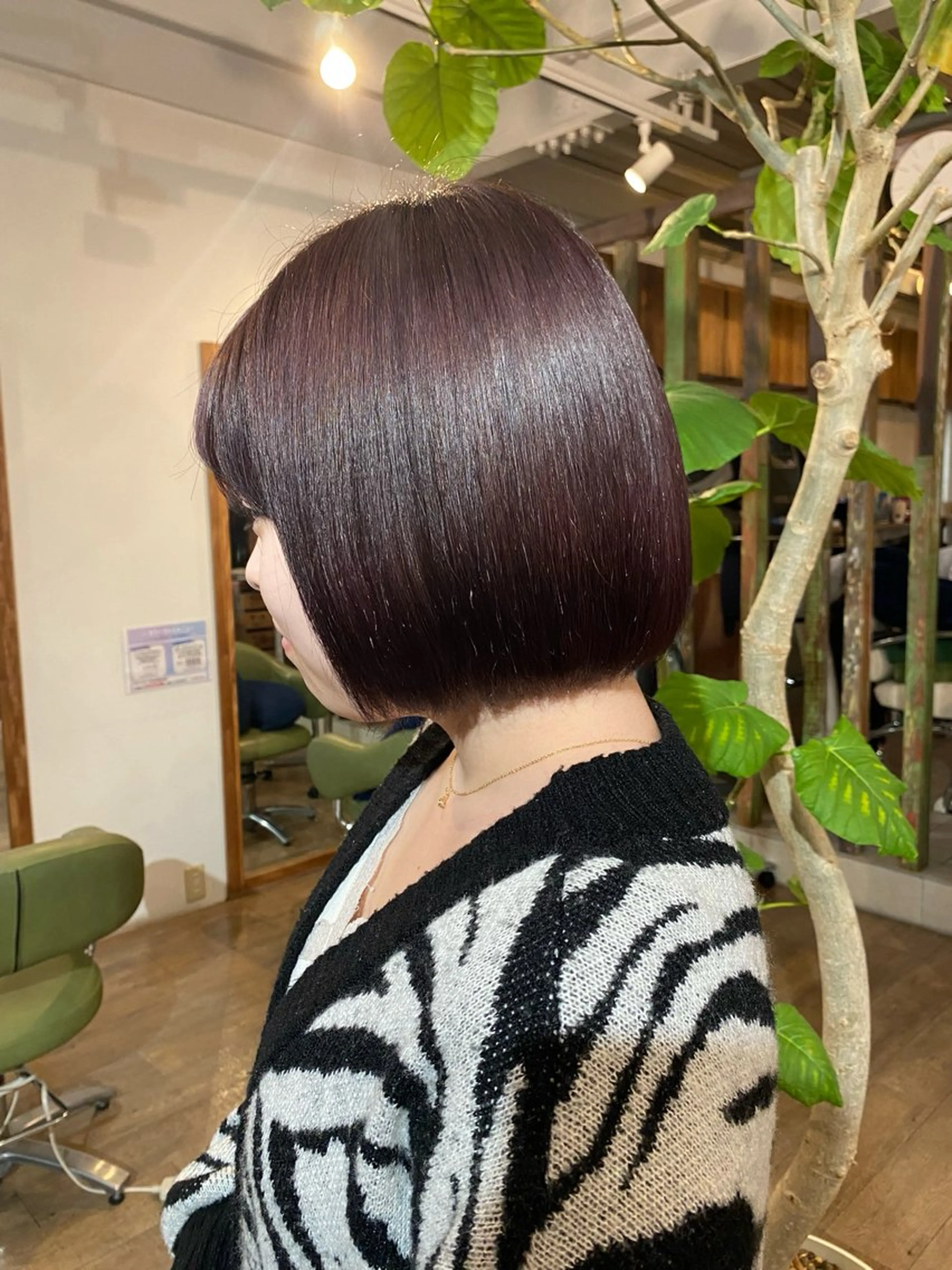 ミディアム カラー faith hair apros.所属・白上 愛佳のヘアスタイル