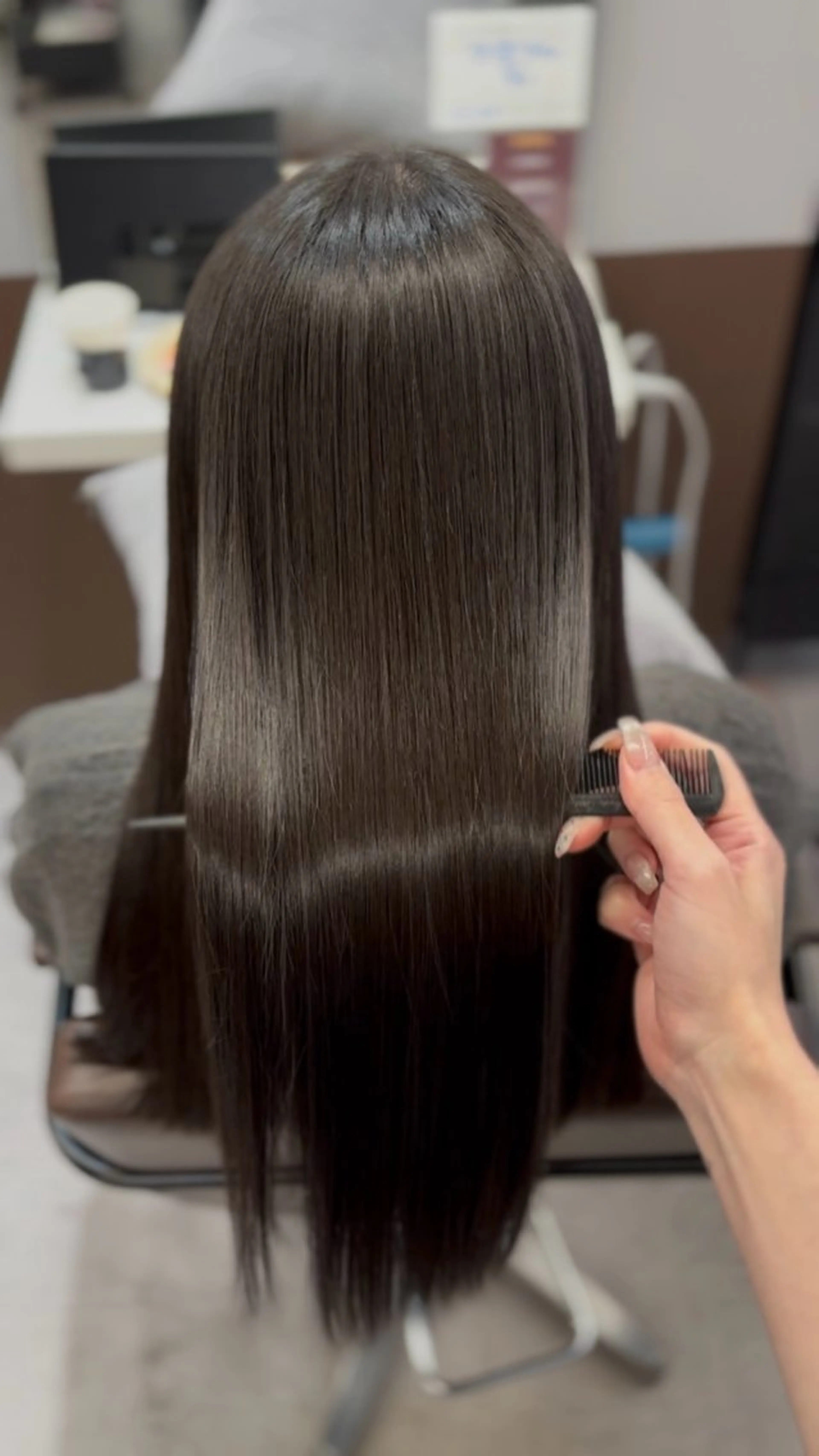 ロング 縮毛矯正 トリートメント 梅田/髪質改善× 艶カラー💎miyuのヘアスタイル