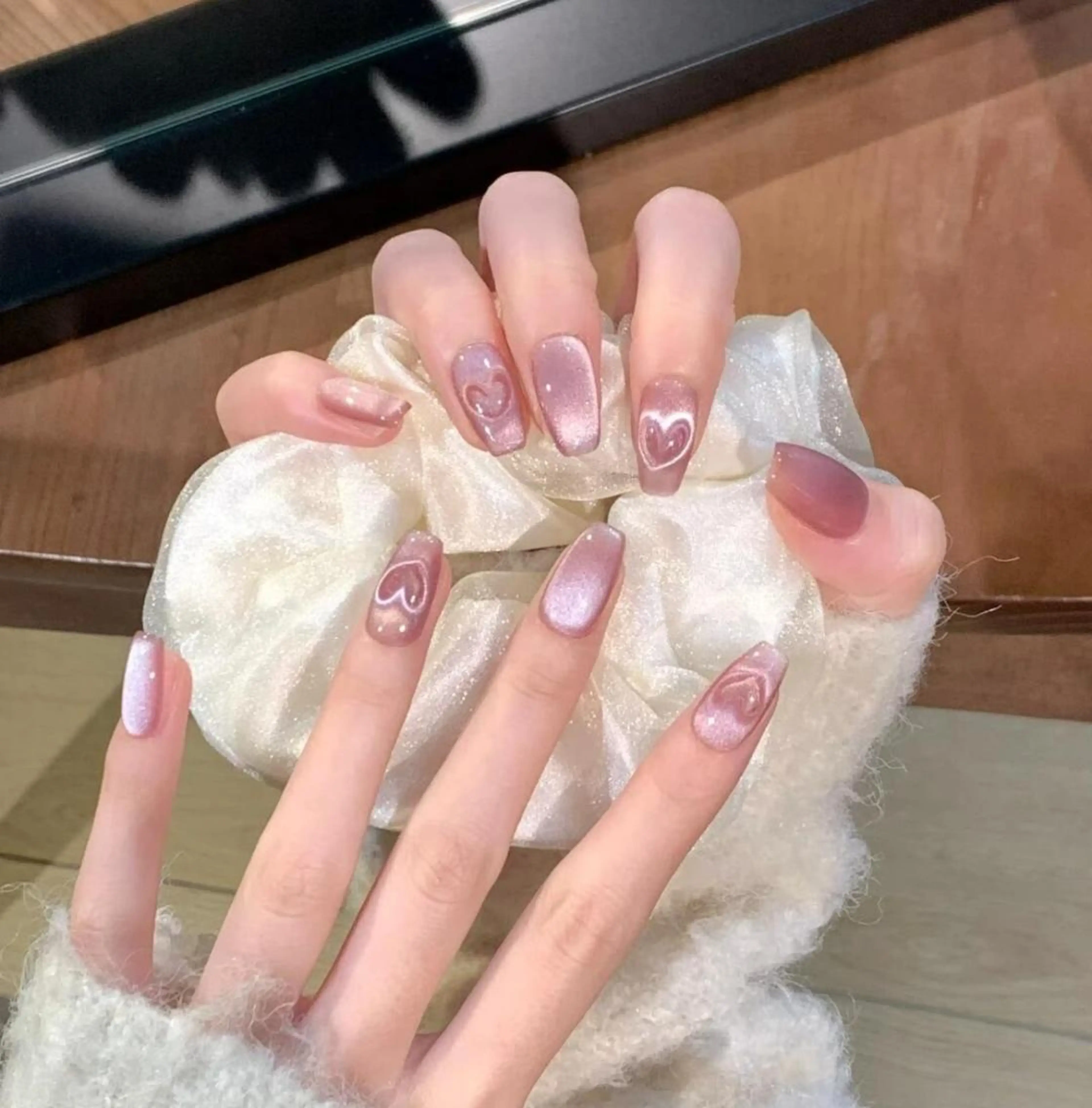 ✨♡自爪・韓国風・ハートマグネットの写真