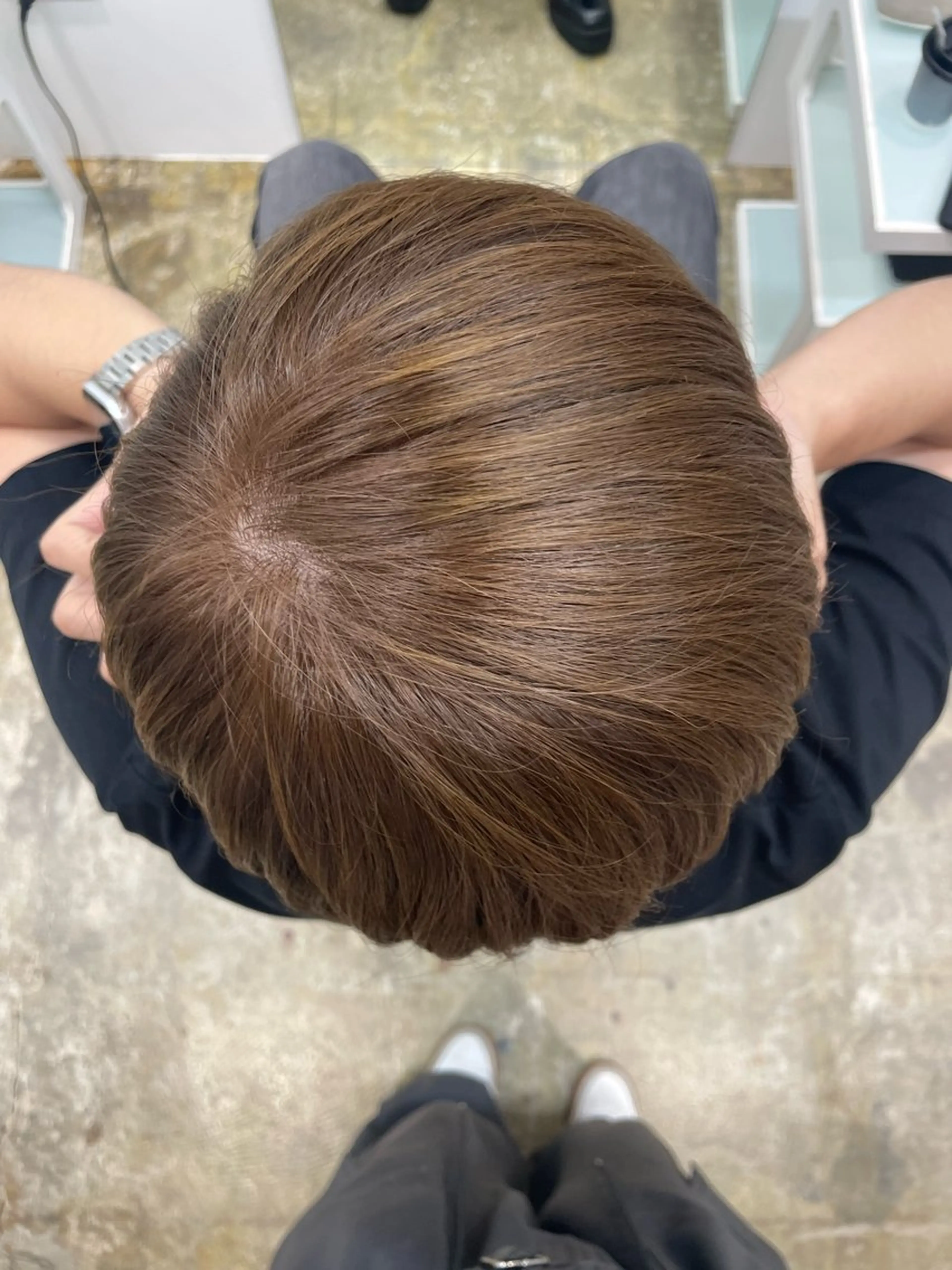 ショート カラー ベージュカラー カット ヘアカラー H I ＮＡのヘアスタイル