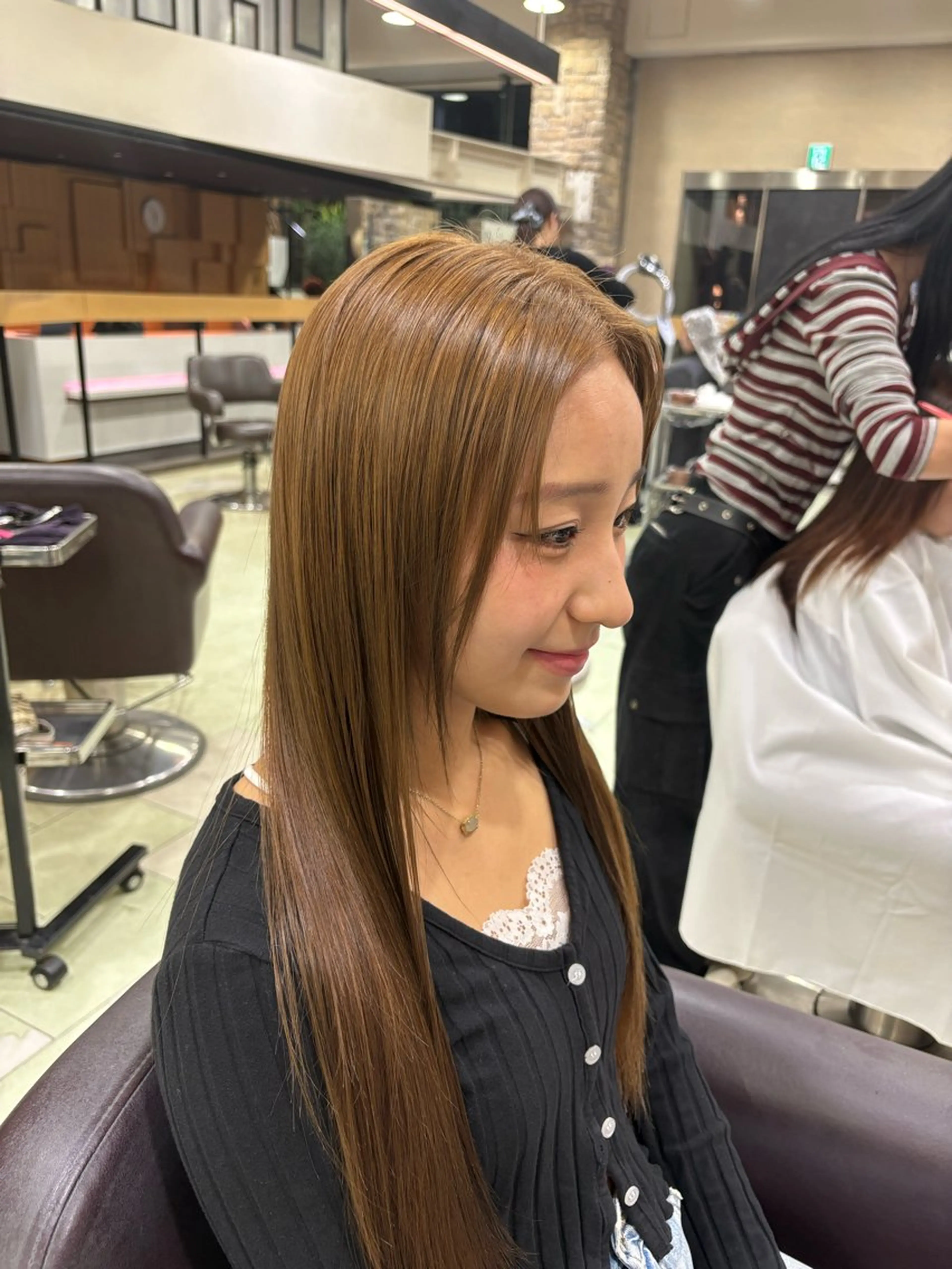 ロング カラー ヘアカラー 🫧ジュンエイ/メン ズカット/カラーのヘアスタイル