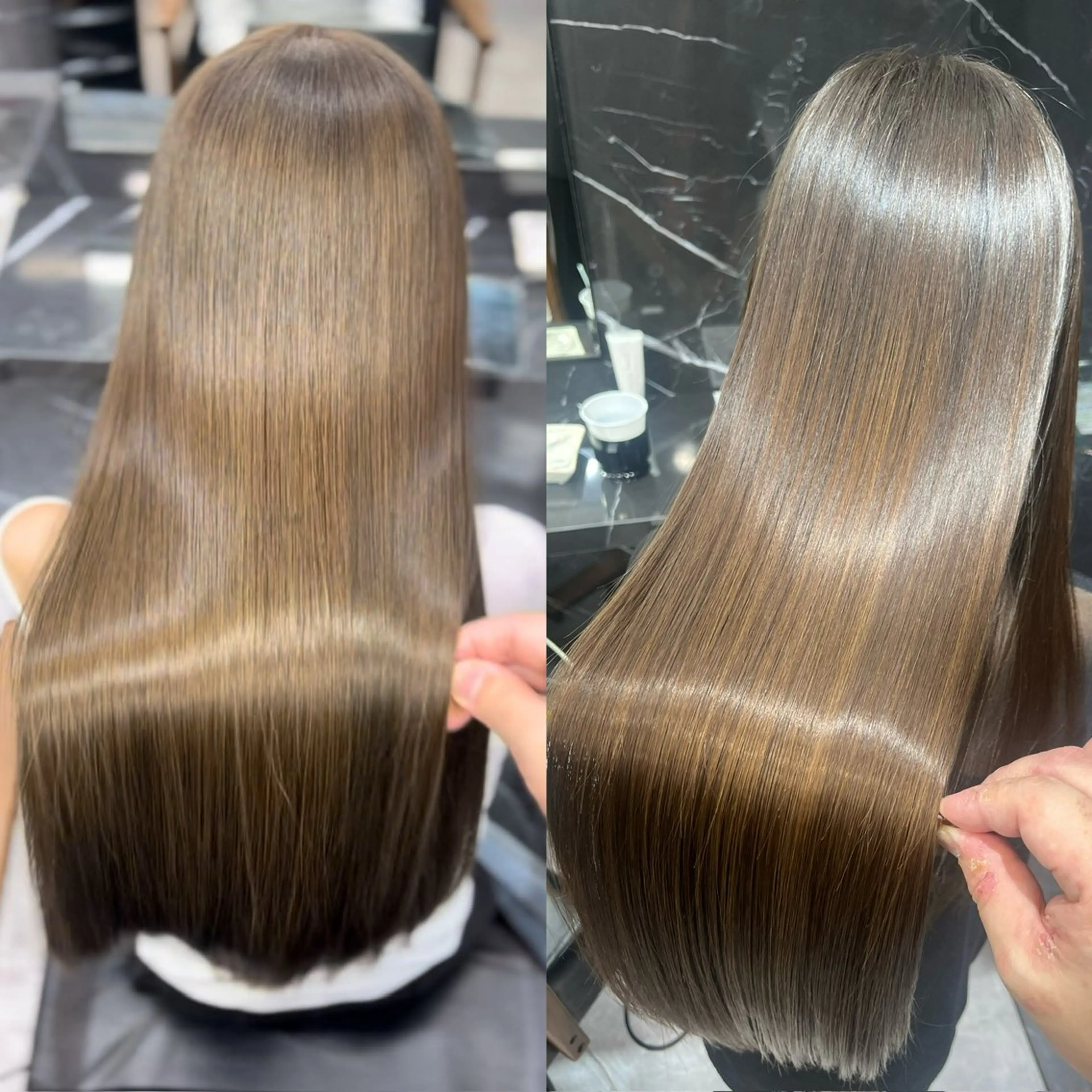 ロング カラー くせ毛 SALOWIN神戸三宮Suite店所属・神戸本格派髪質改善 /MITSUKIのヘアスタイル