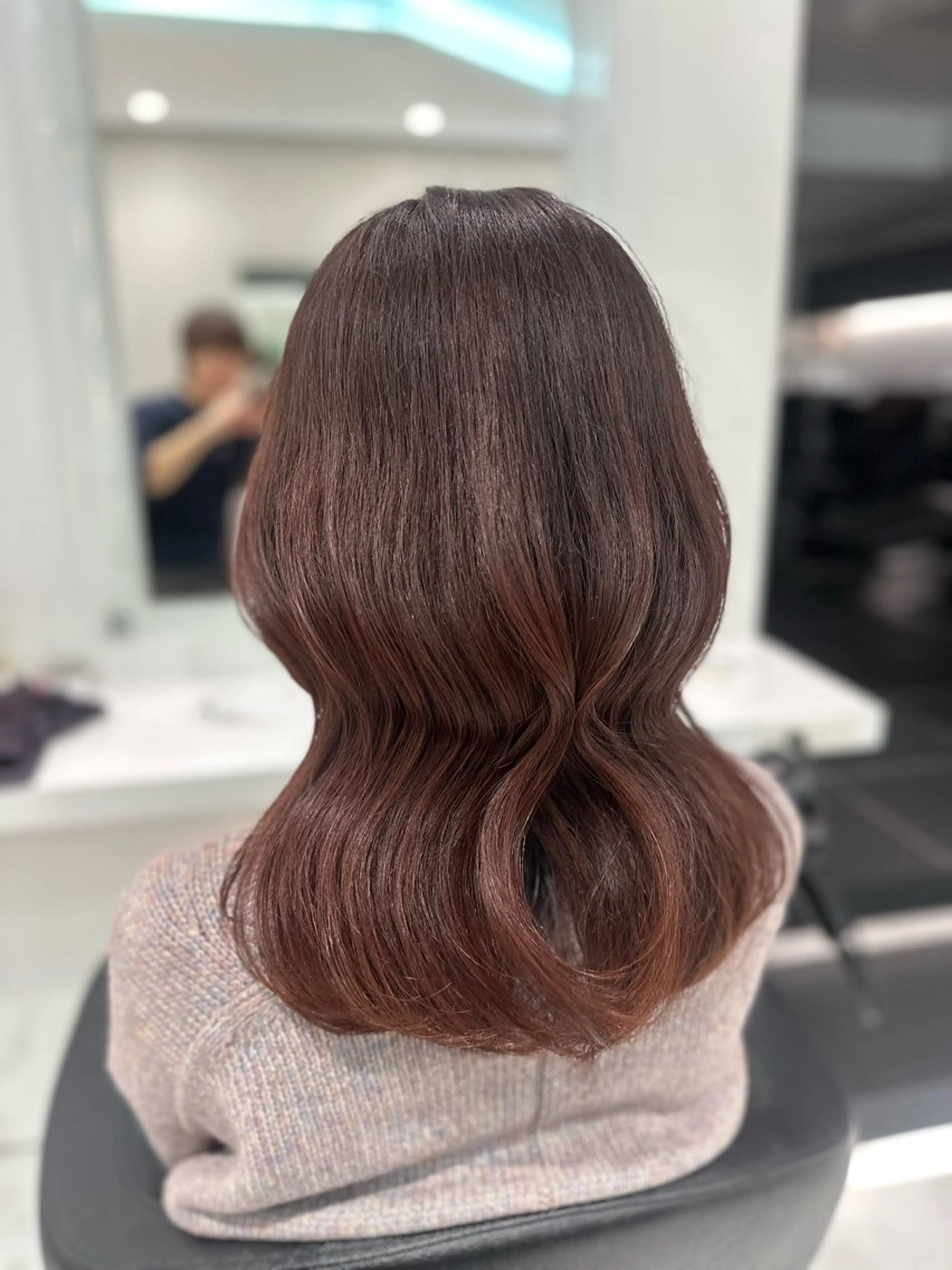 セミロング カラー ケアカラー カット ヘアカラー 🐺ニュアンスパーマ マッシュ　あさひ🐺のヘアスタイル