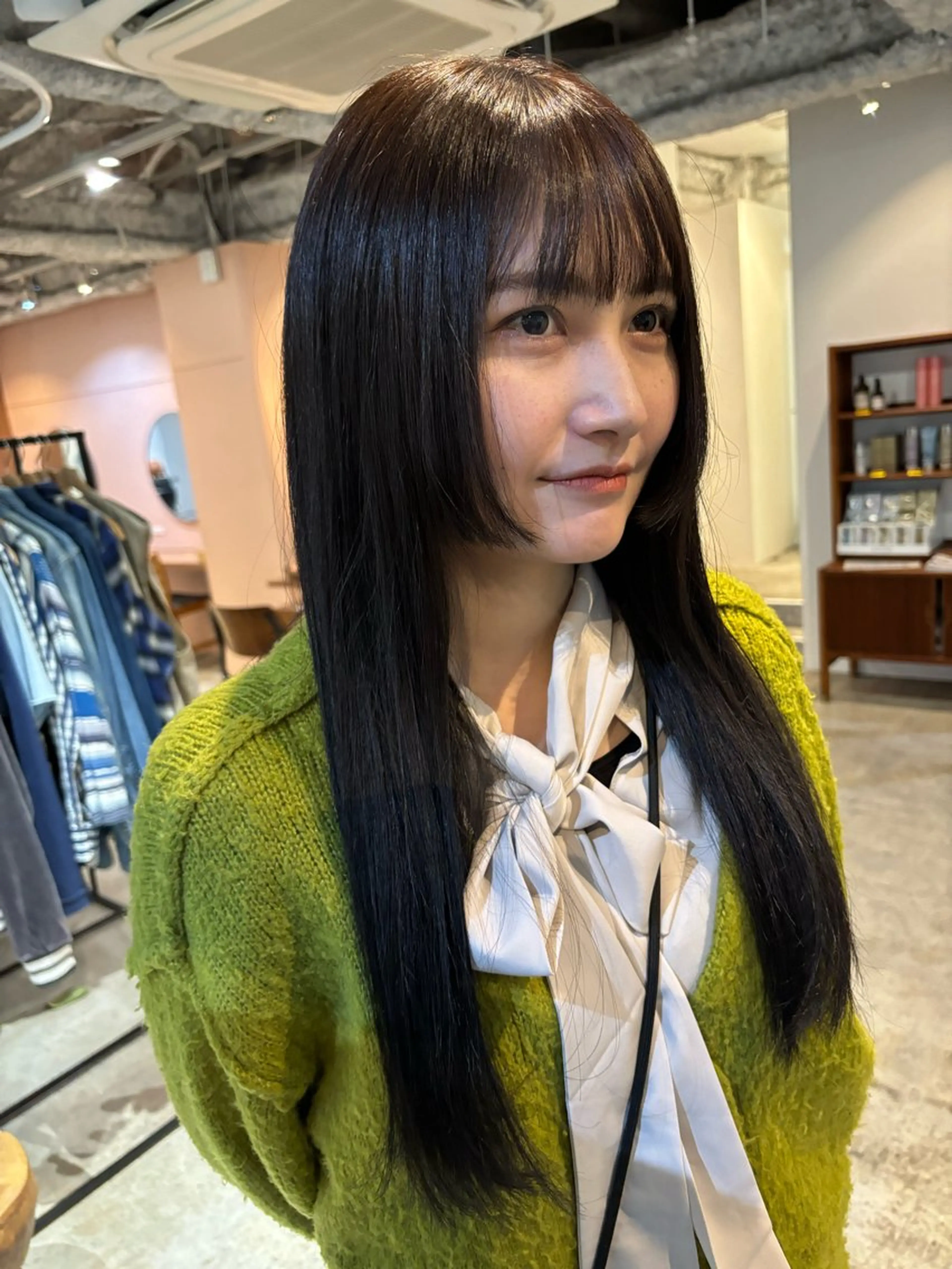 ロング カラー カット ヘアカラー トリートメント Hayashi Shioriのヘアスタイル