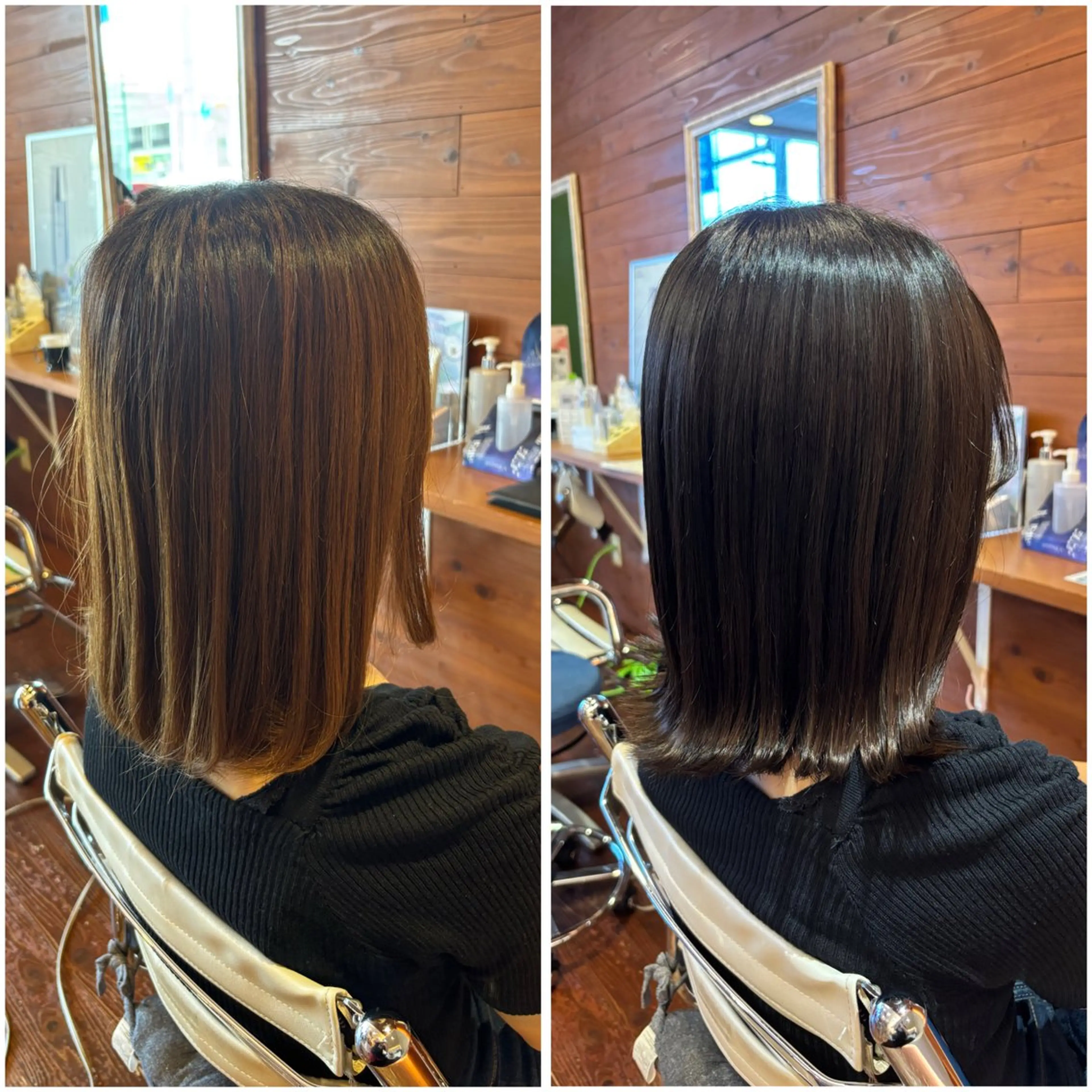 ミディアム カラー カット ヘアカラー peal ark いろはのヘアスタイル