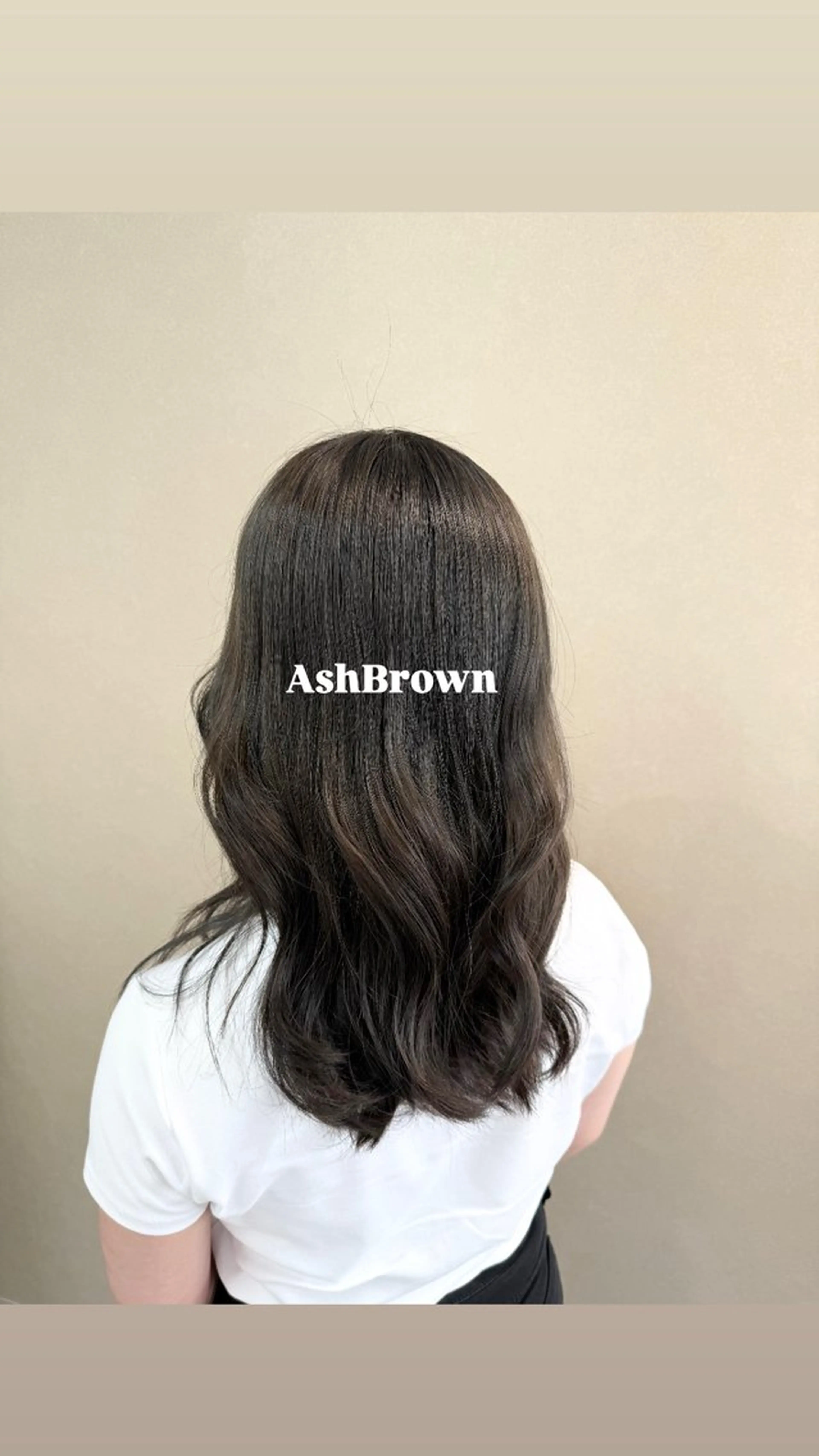 セミロング カラー アッシュ アッシュブラウン ブラウンカラー 透明感カラー ヘアカラー 中根 乙葉 / Alyssumのヘアスタイル