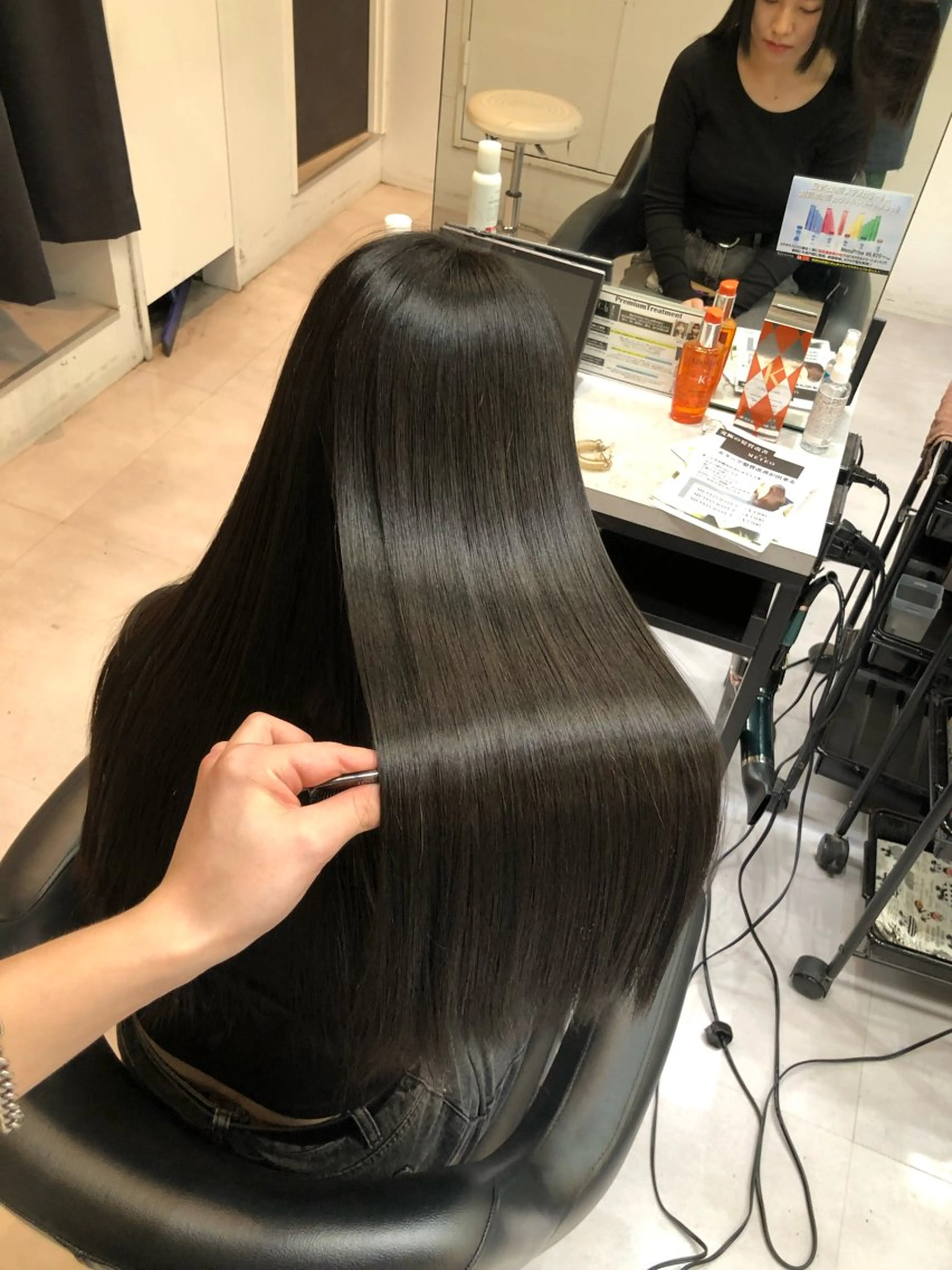 ロング パーマ 縮毛矯正 トリートメント 🦋縮毛× 髪質改善🦋リョウヤのヘアスタイル