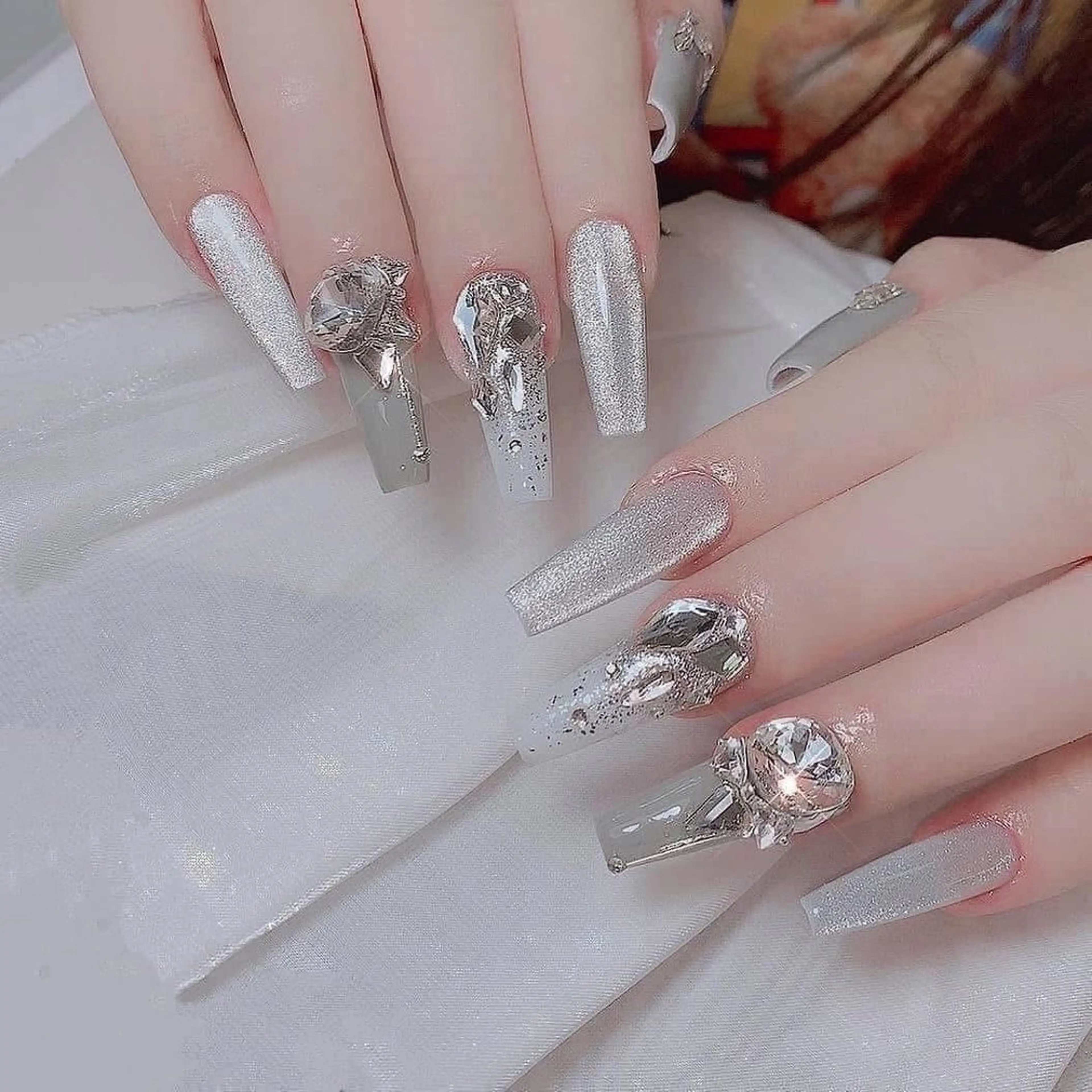 ネイル 長さ出し フットネイル ジェルネイル マグネットネイル 持ち込み YMT NailStudio所属・YMT NailStudioのネイルデザイン