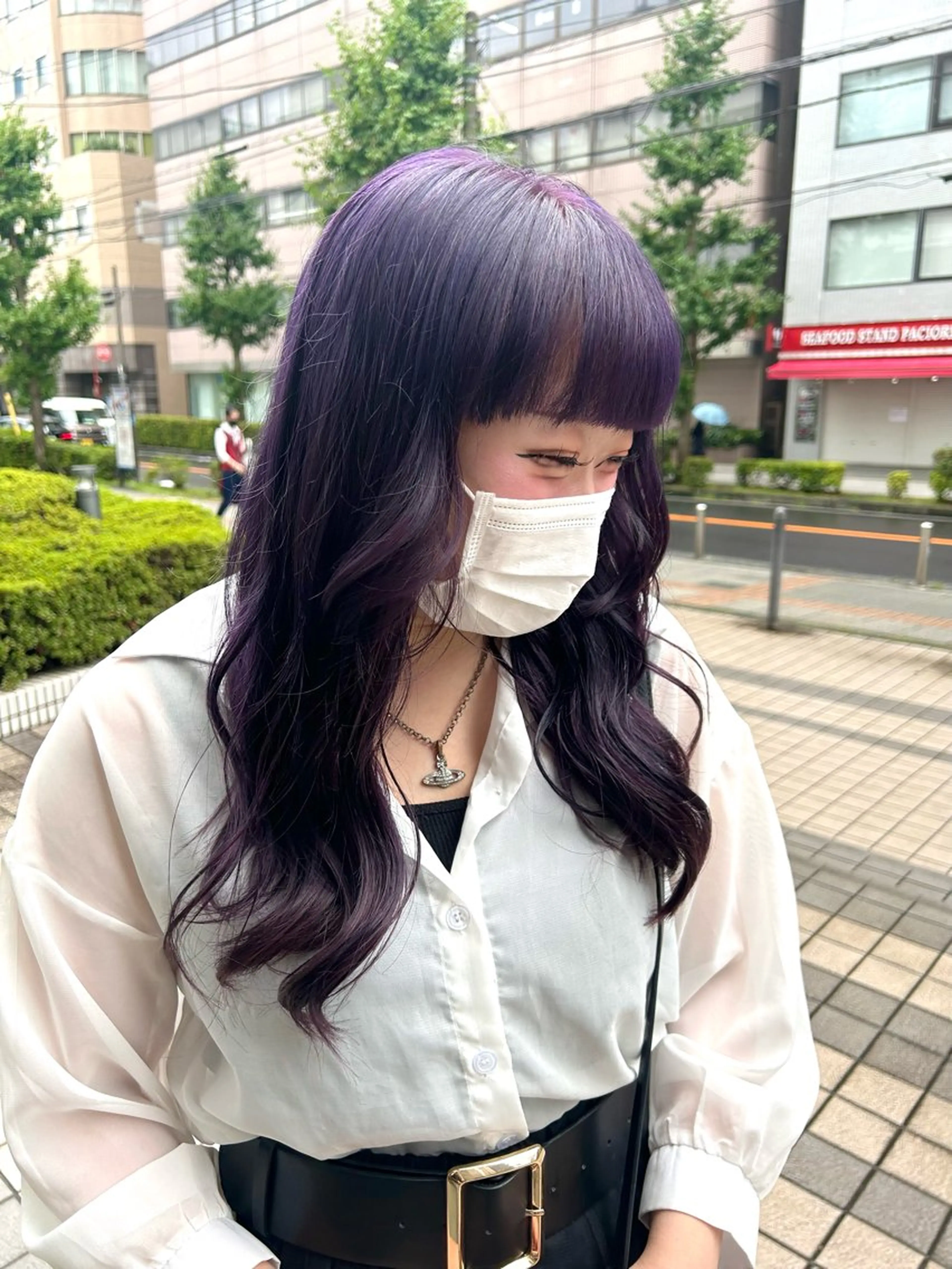 ロング カラー ヘアカラー トリートメント ヘアセット 風香🪼レイヤー /透明感カラーのヘアスタイル