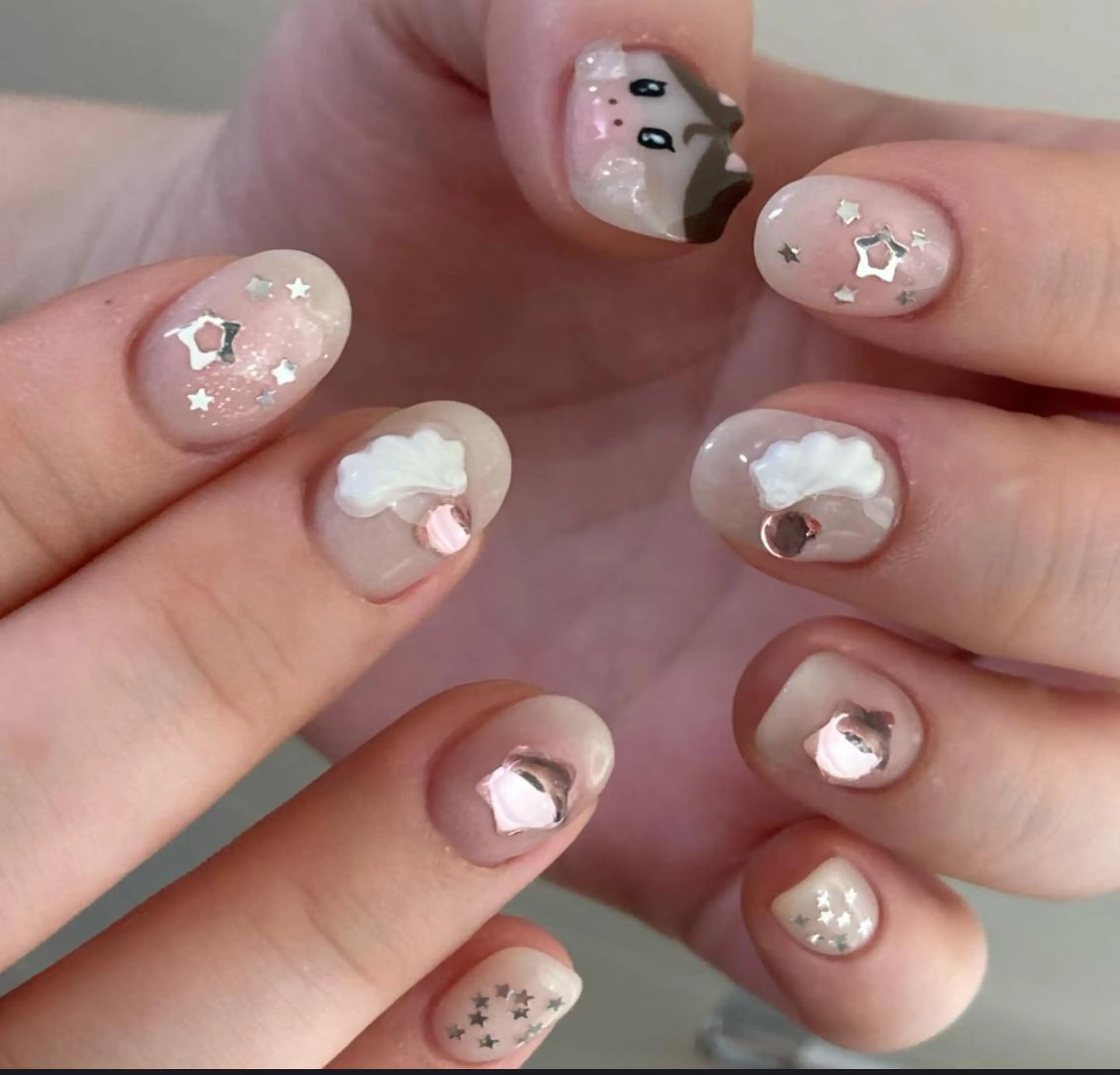 ネイル ハンドネイル By moonネイル 🌷ワンホン/韓国風のネイルデザイン