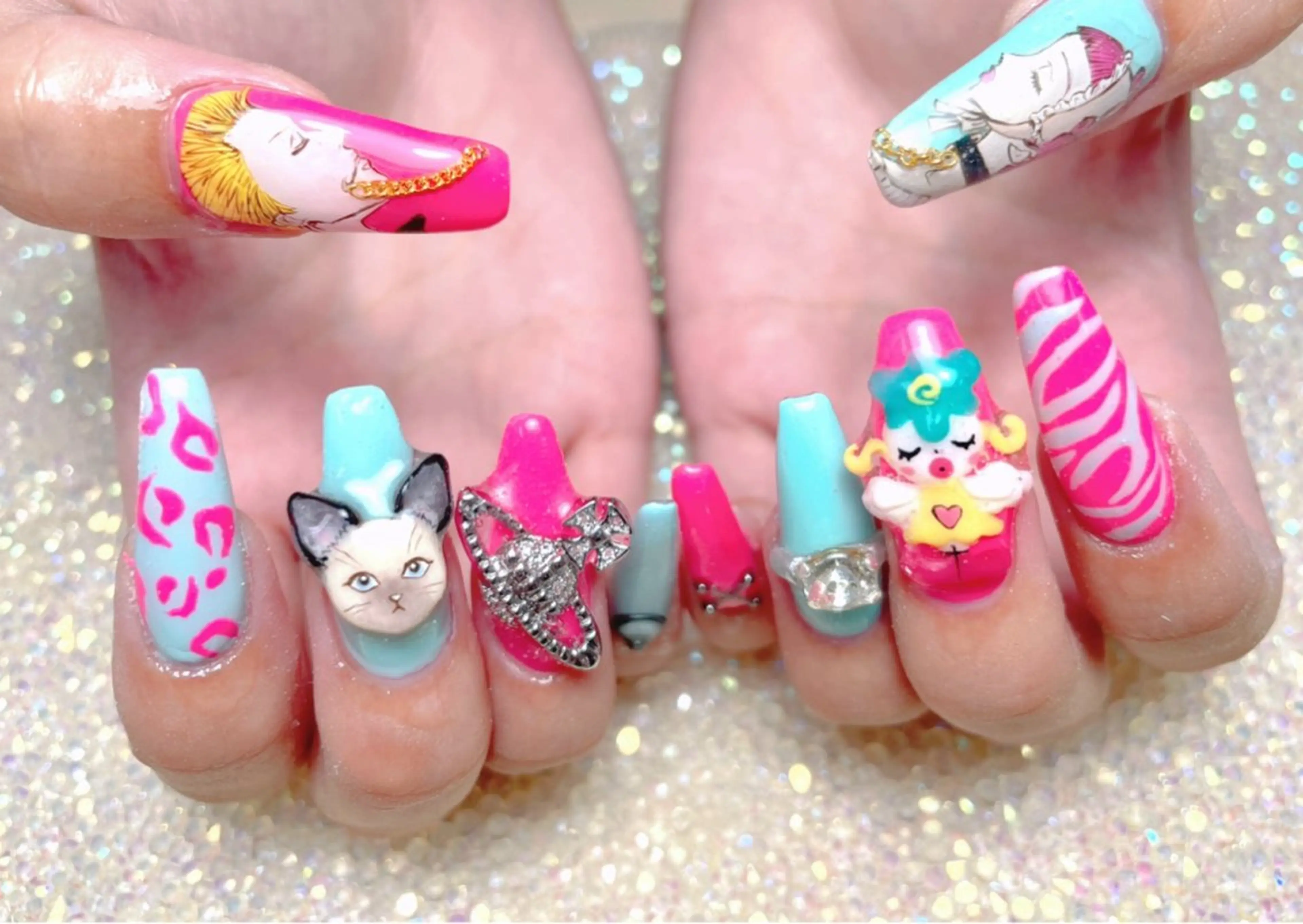 ネイル アートネイル ハンドネイル ゆりか ジョアアンジェ福島のネイルデザイン