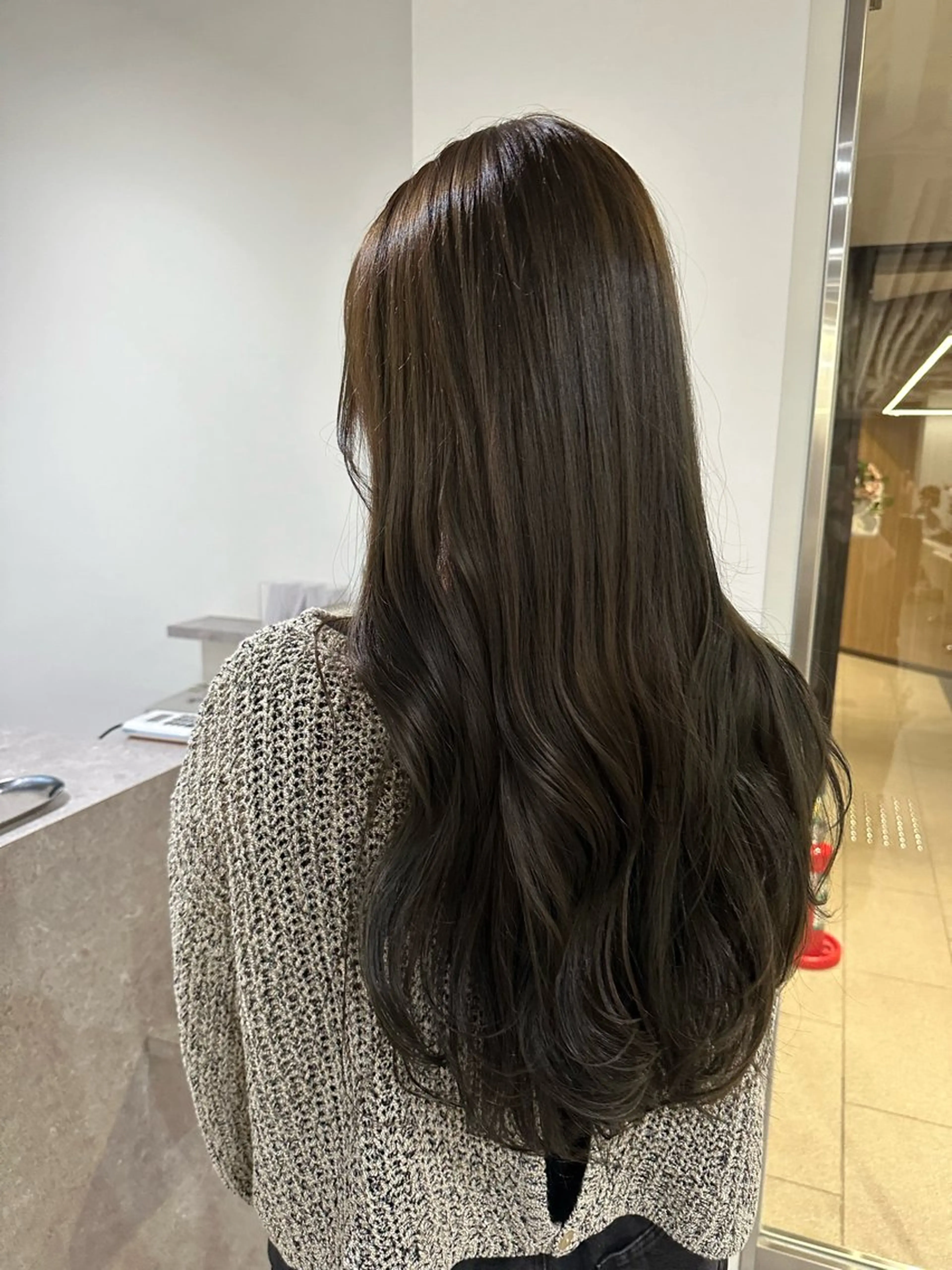 ロング カット ヘアカラー トリートメント アンニュイヘア/ 顔周りカット/眞弓萌のヘアスタイル