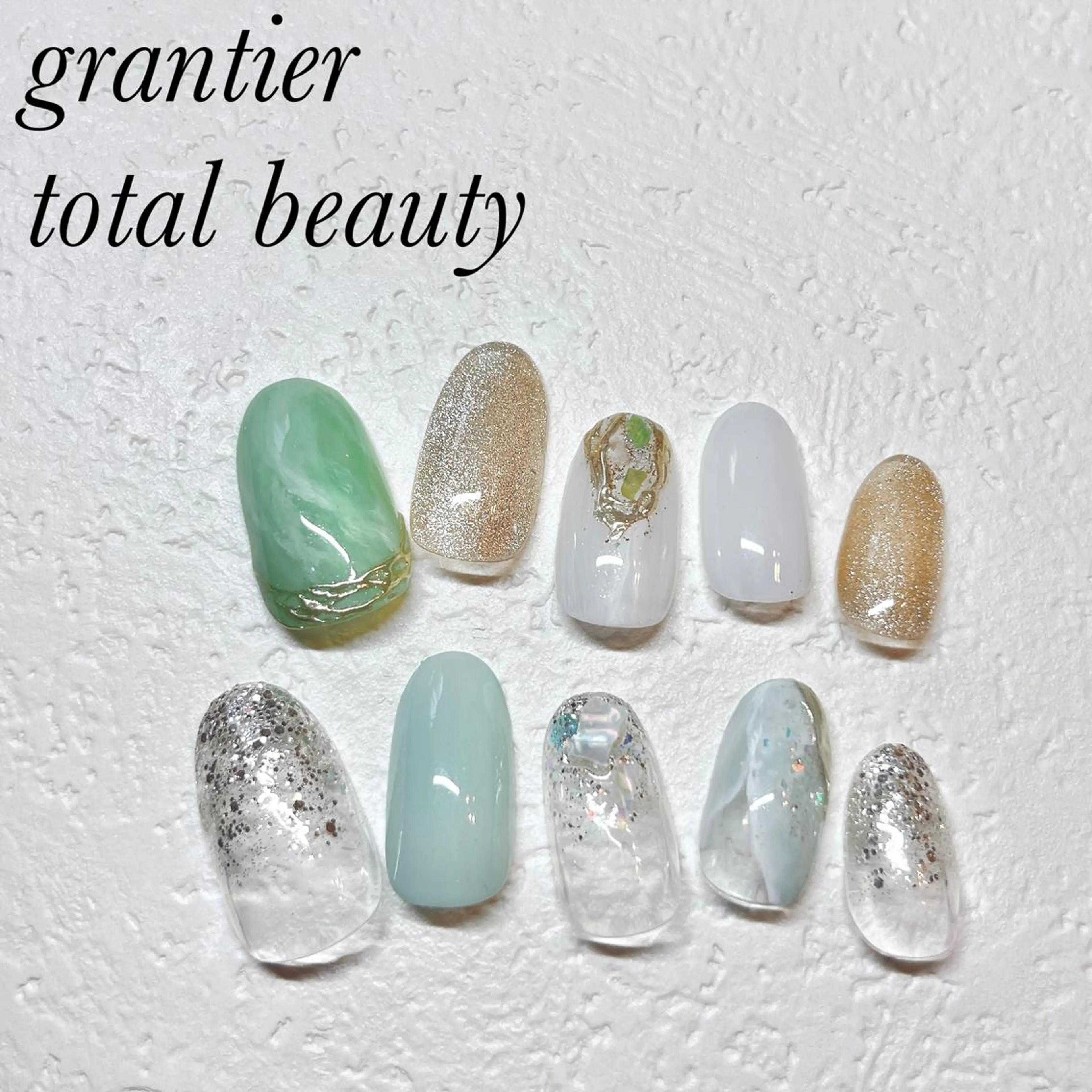 ネイル ジェルネイル パラジェル ハンドネイル grantier beautyのネイルデザイン