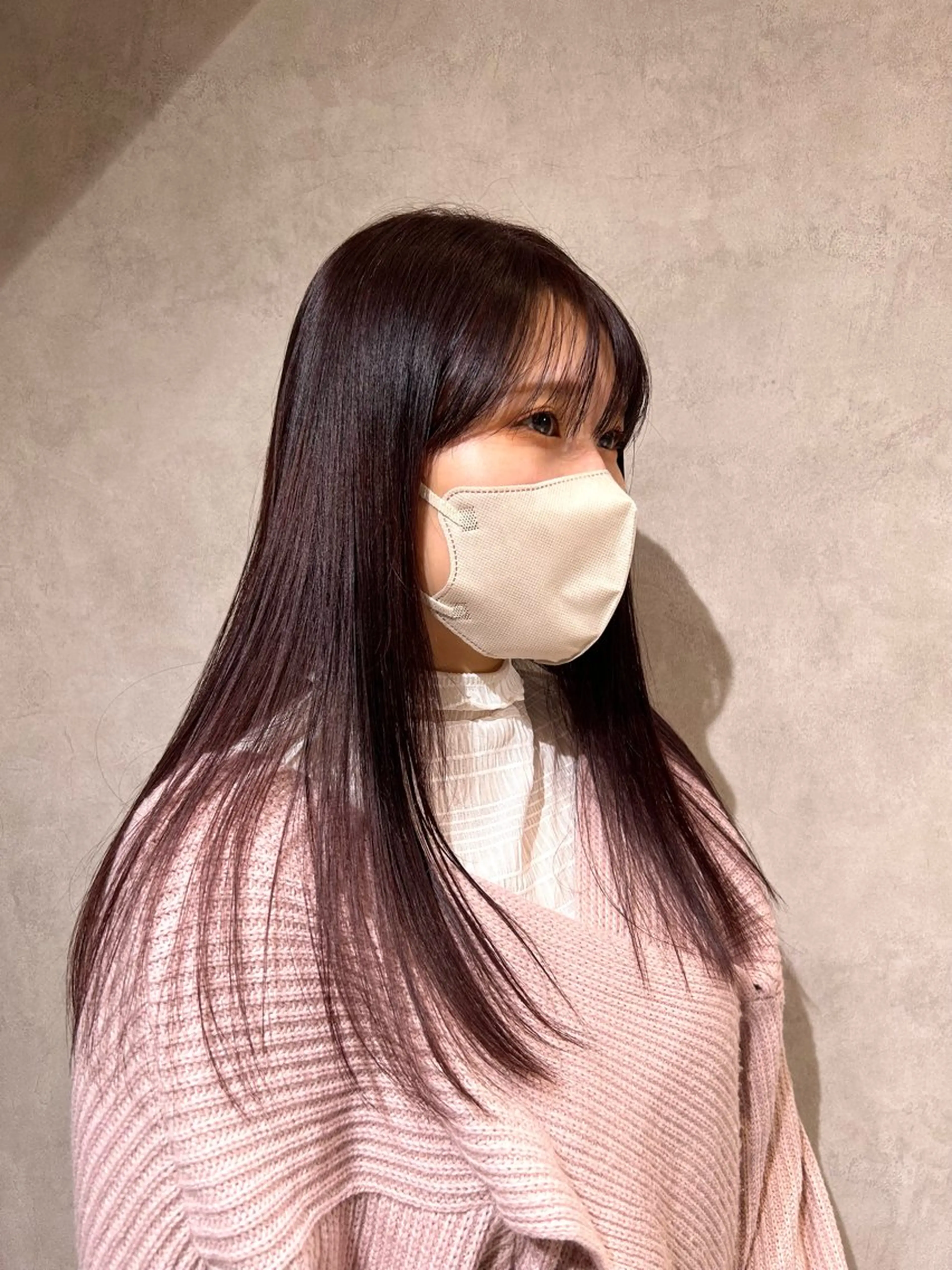 セミロング カラー ayano🍒暖色 カラー/カーリーヘアのヘアスタイル
