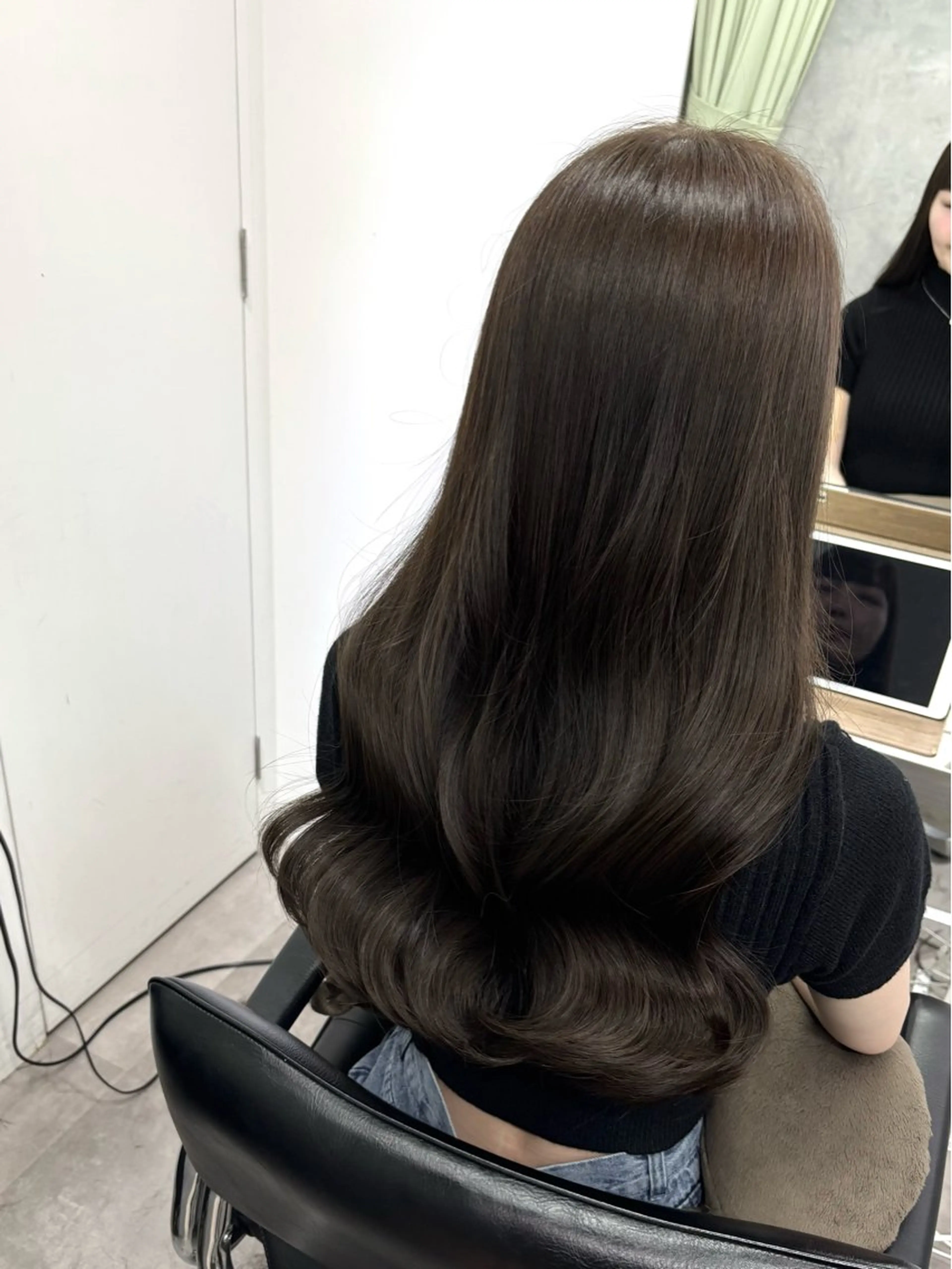 ロング ヘアカラー トリートメント ヘアセット ☆透明感カラー☆まいのヘアスタイル