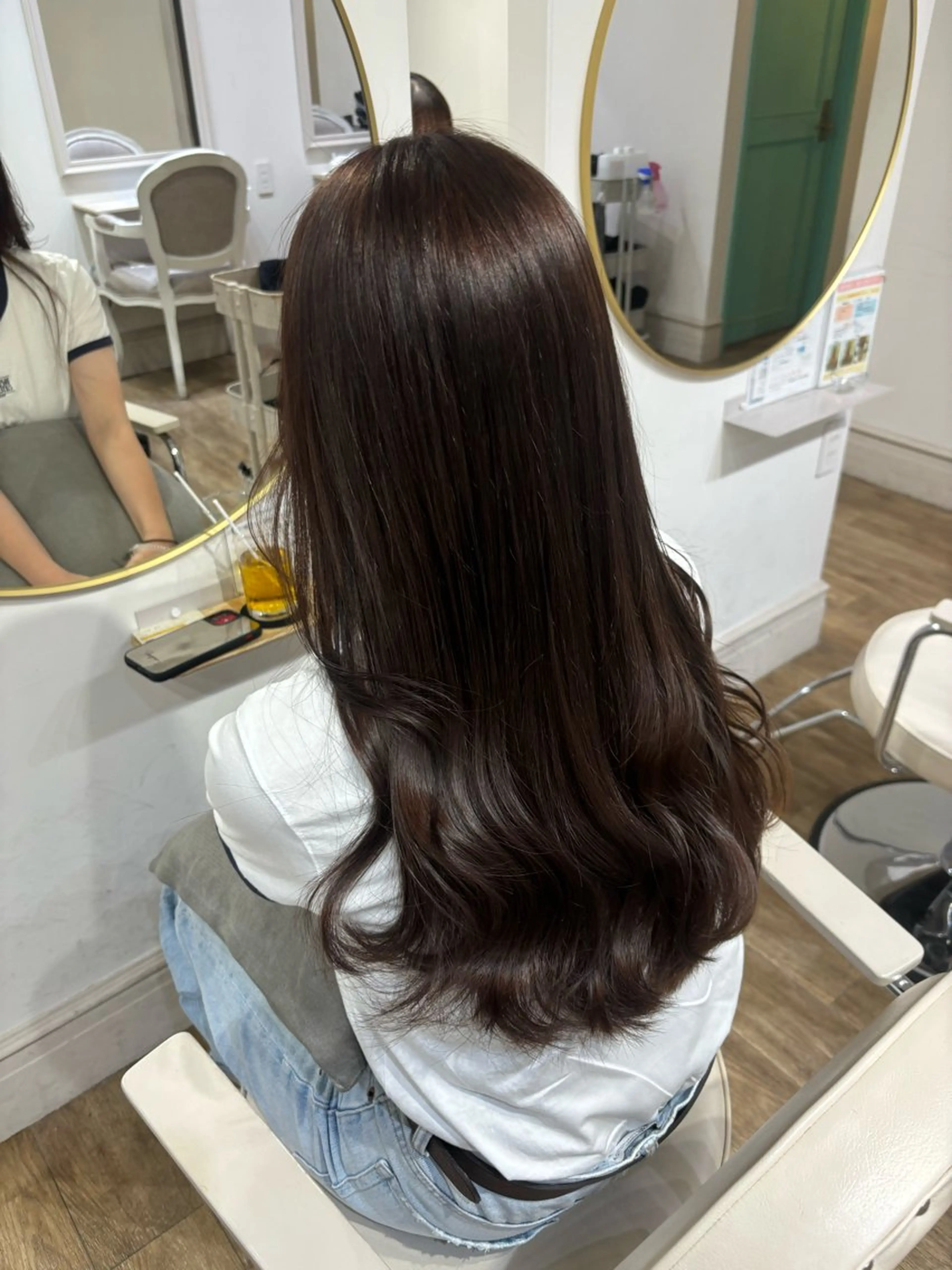 ロング カラー カット ヘアカラー トリートメント Risa🐈‍⬛/ グレージュ/透明感のヘアスタイル
