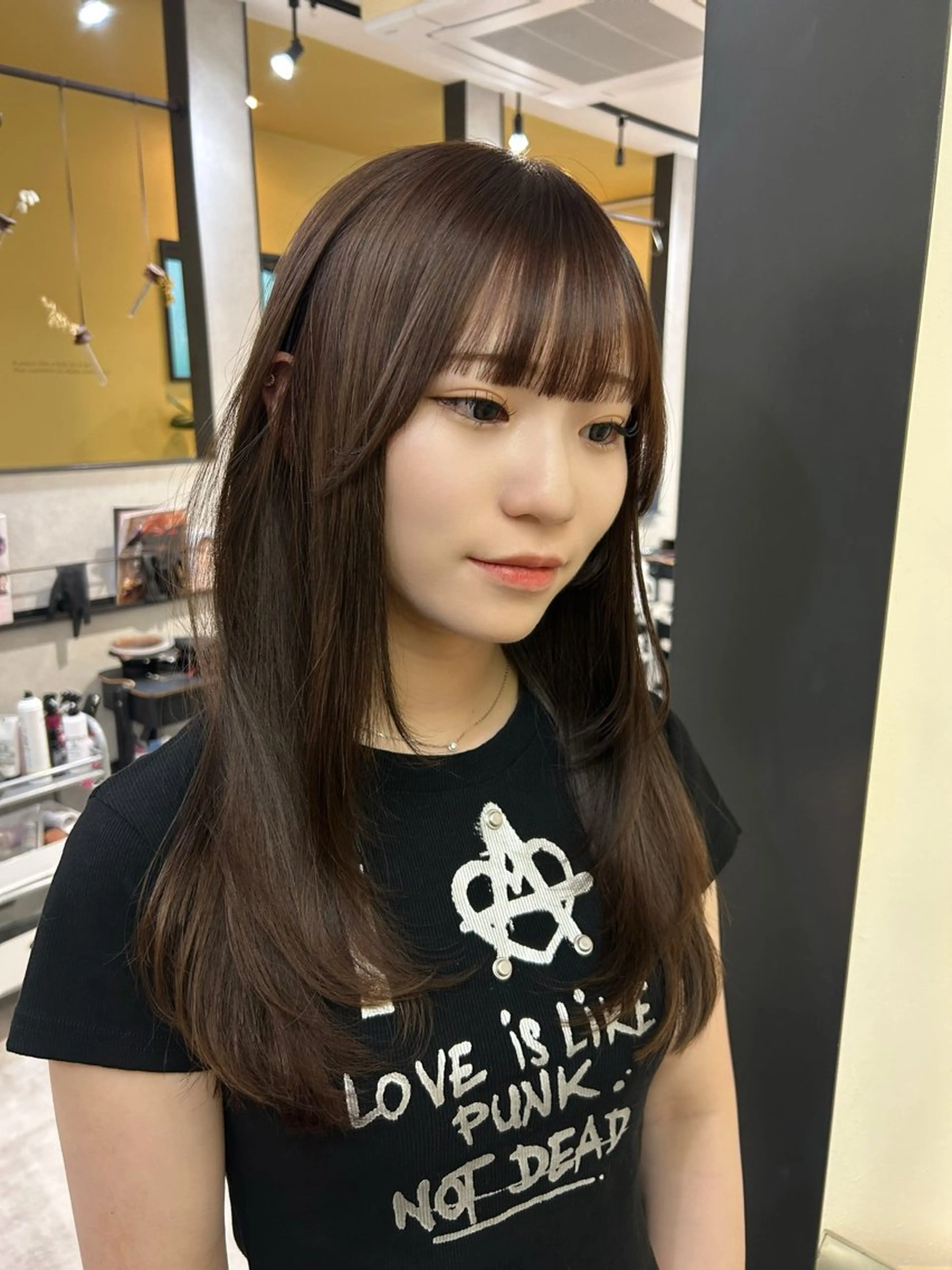 ロング カラー ロングレイヤー レイヤーカット ロング カット ヘアカラー トリートメント hub hair レイヤー/透明感のヘアスタイル