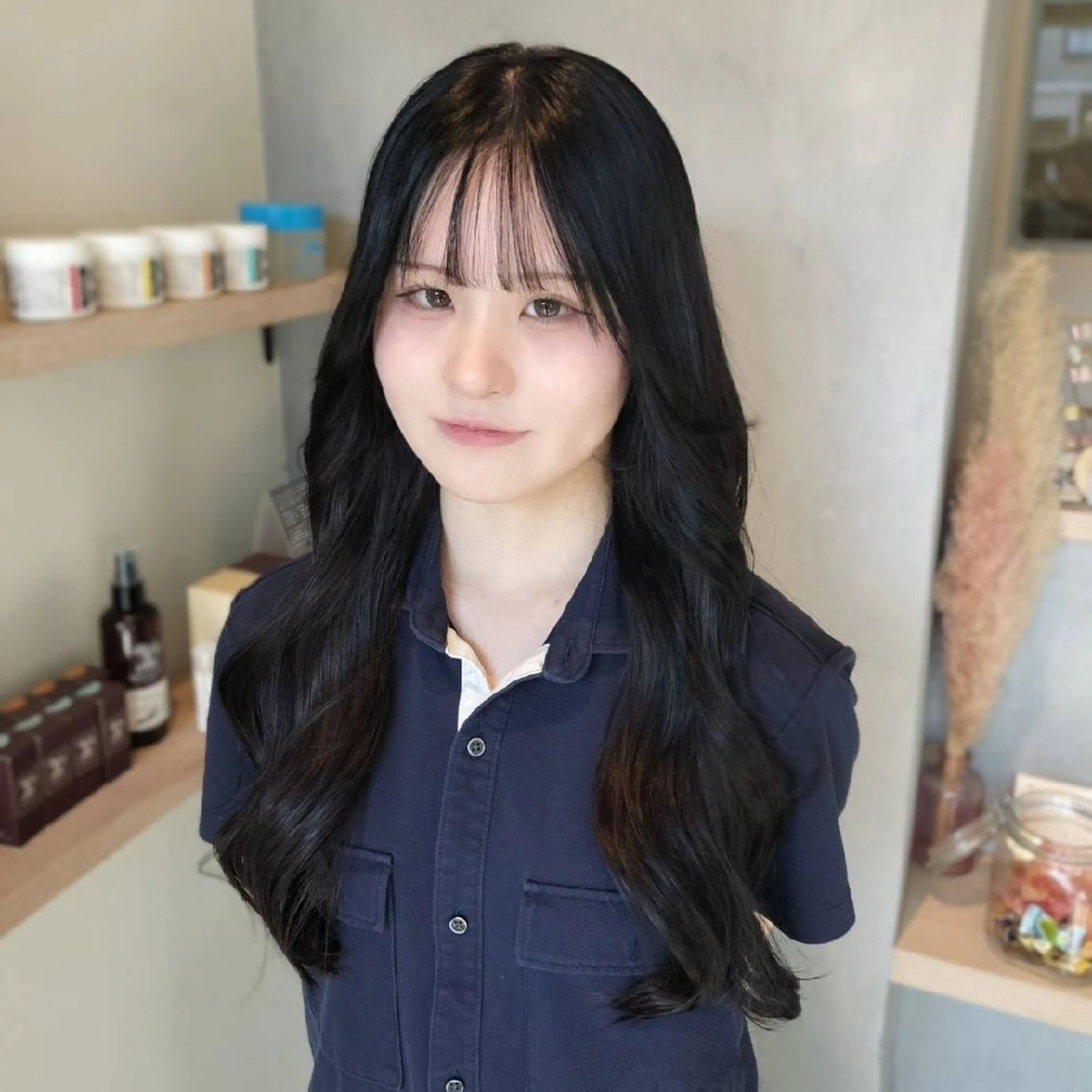 ロング カラー ラベンダーカラー ヘアカラー ROCCO ひなこのヘアスタイル