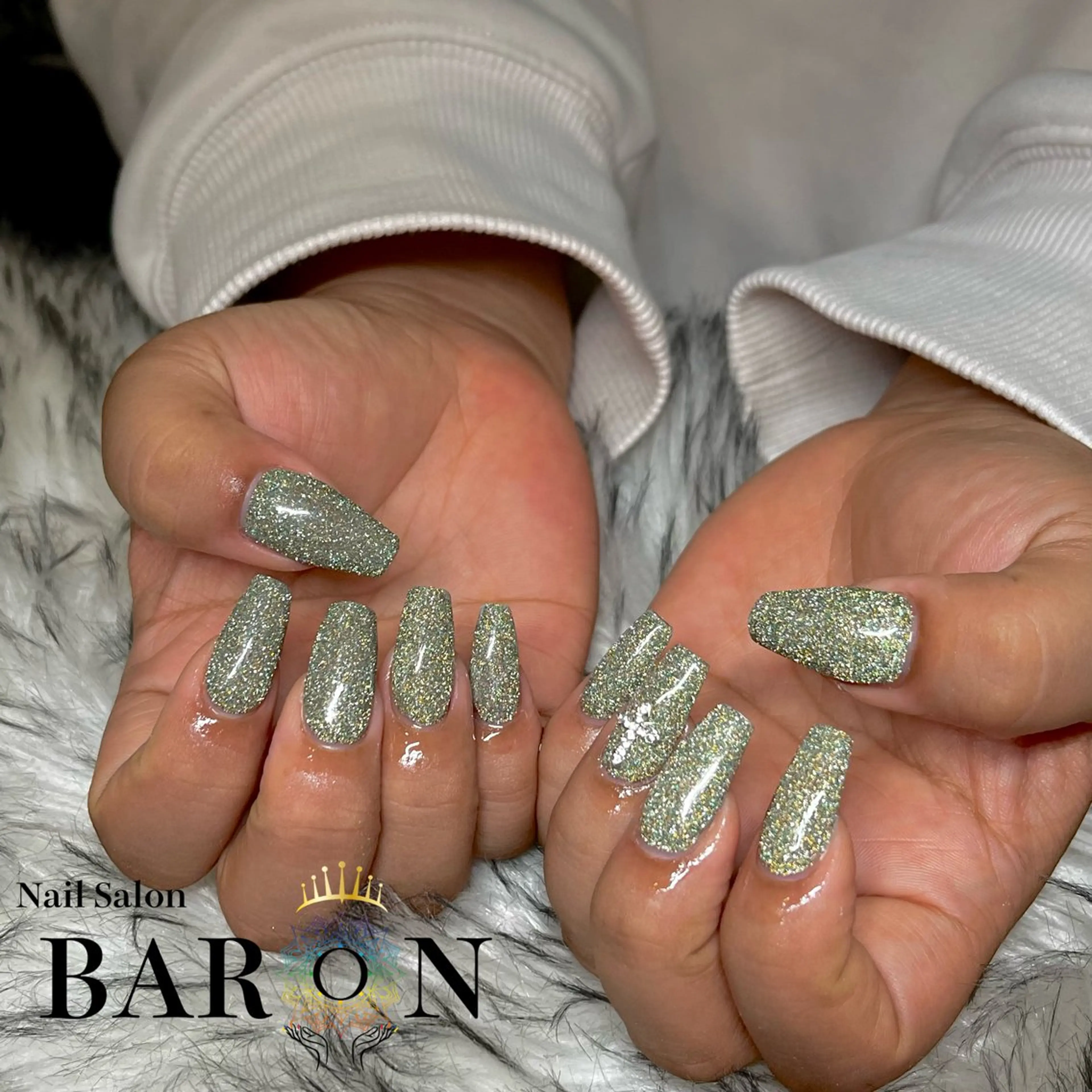 ネイル フラッシュネイル ハンドネイル ☆SAKI☆ BARON 店長のネイルデザイン