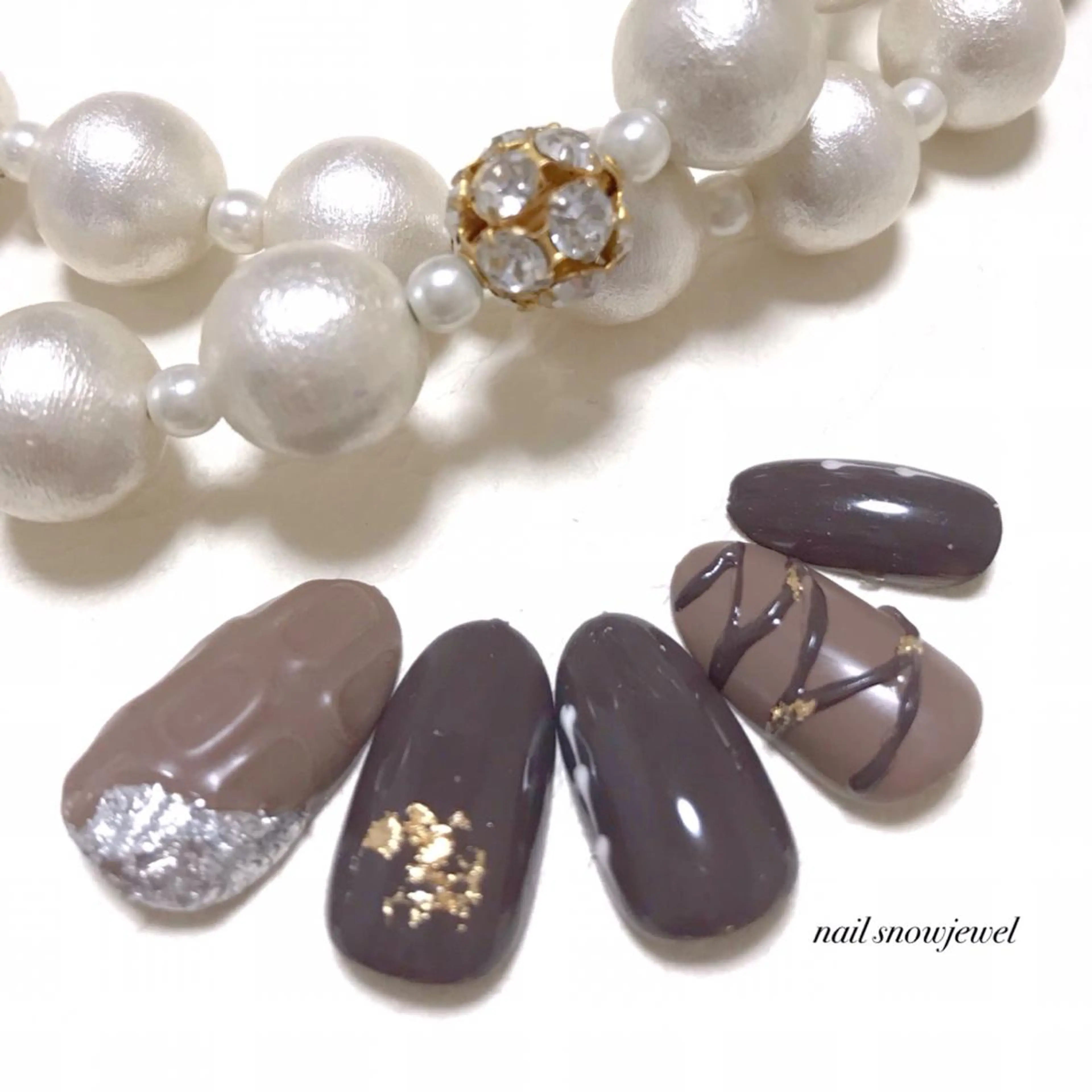 ネイル ハンドネイル nail snowjewelのネイルデザイン
