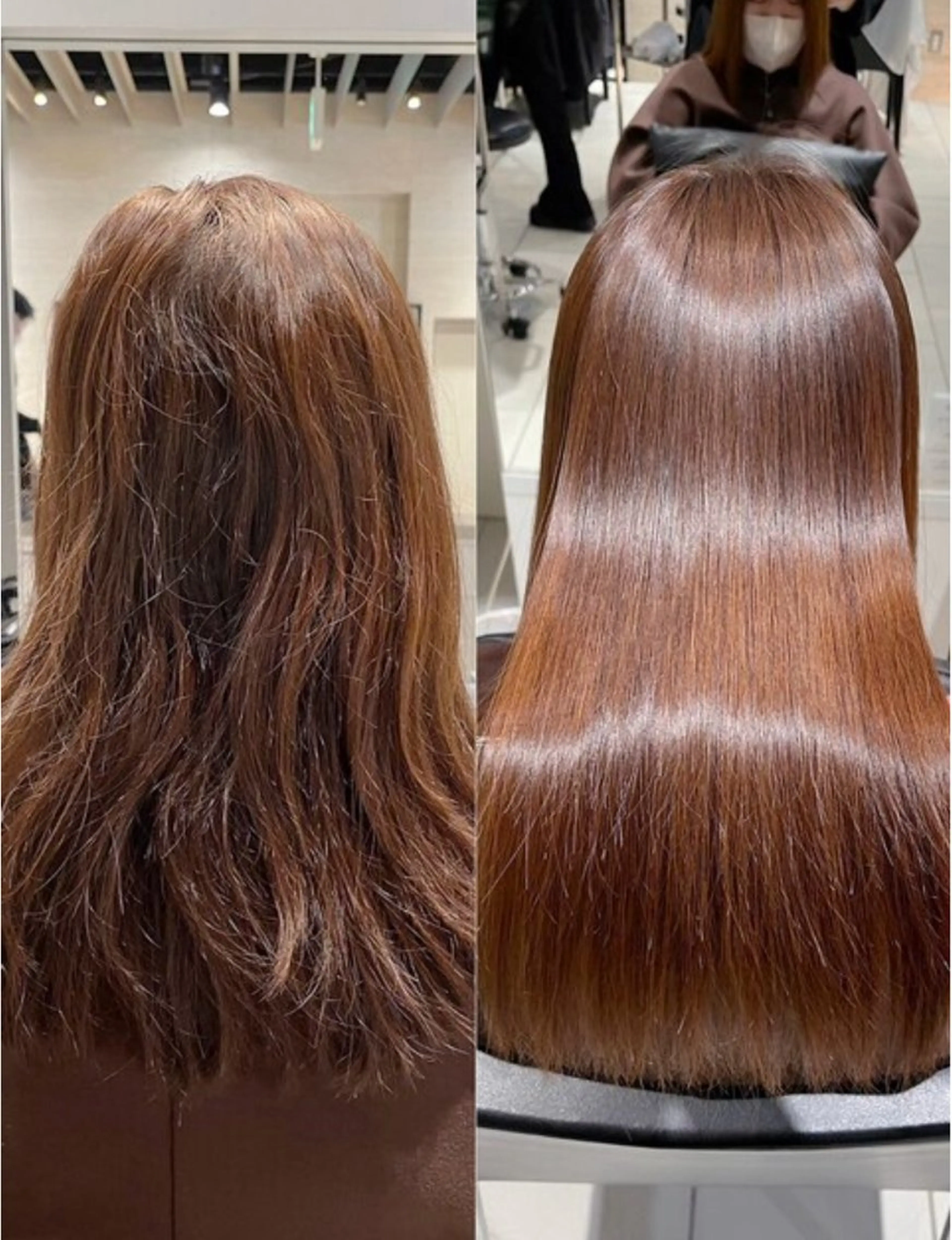 ロング 縮毛矯正 メンズヘア/ 暖色カラー/重松穂美のヘアスタイル