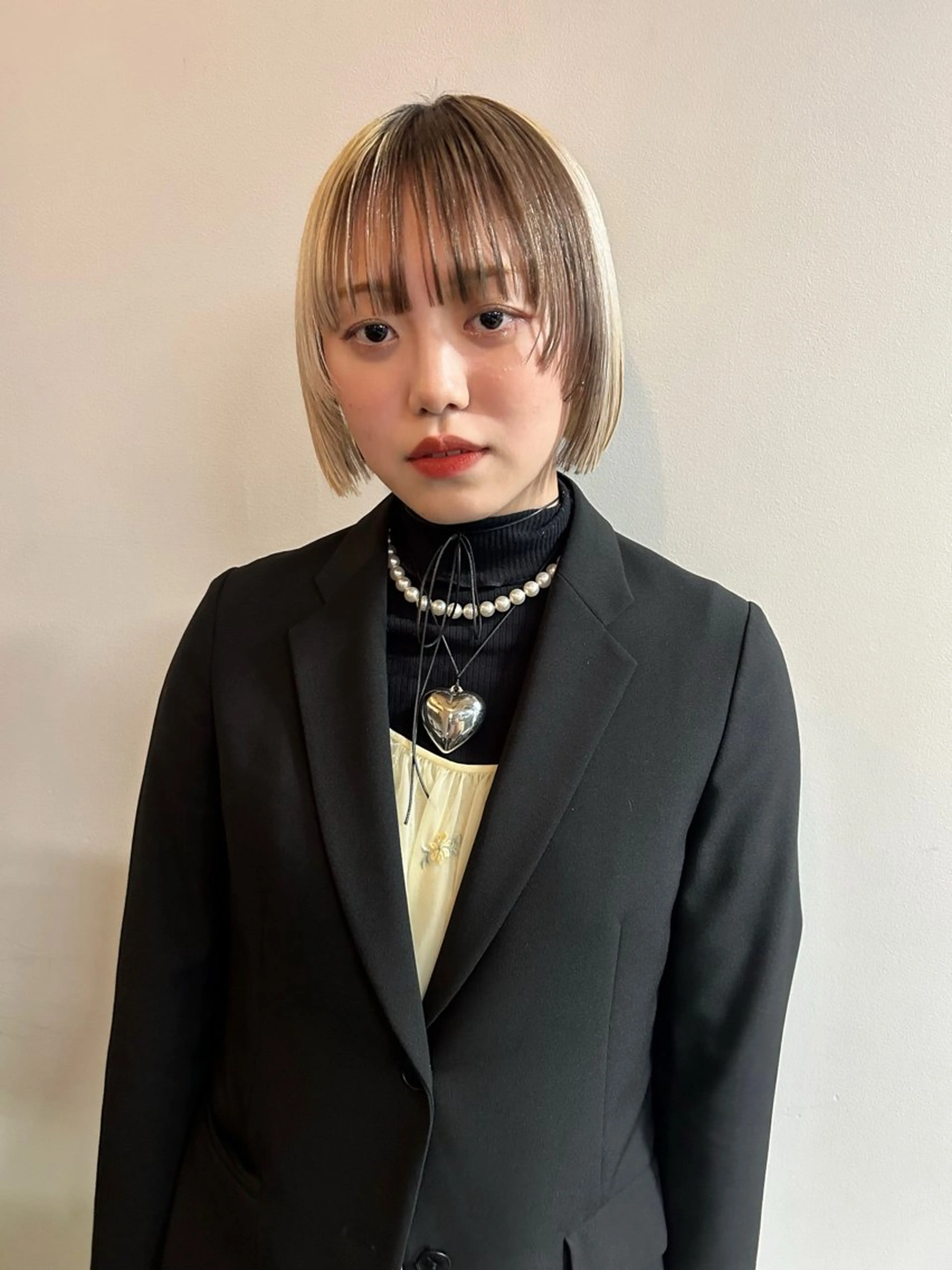 ショート カラー デザインカラー ボブ longカットモデル 募集中 anjuのヘアスタイル