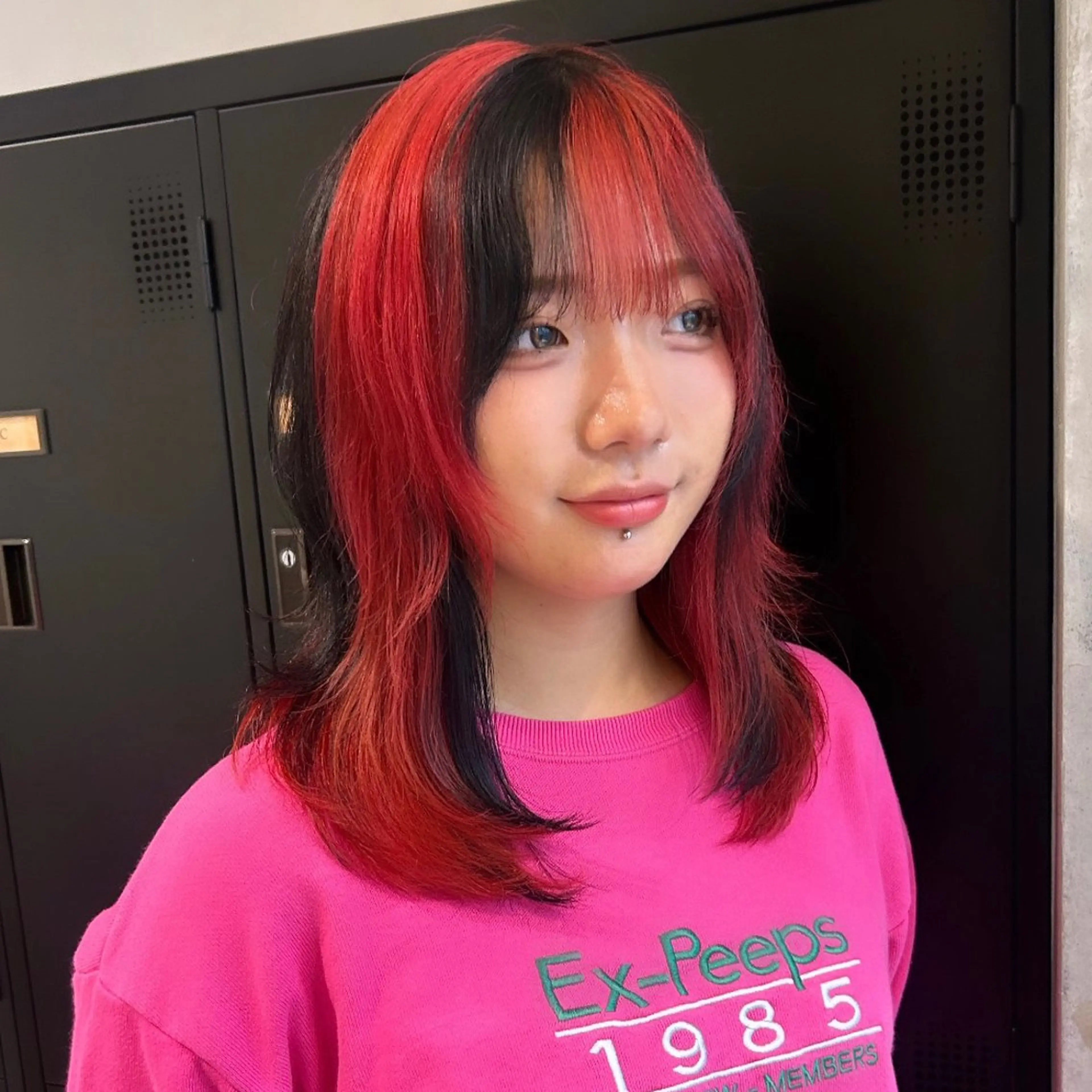 ミディアム カラー ヘアカラー デザインカラー 🍀HAZUKiのヘアスタイル