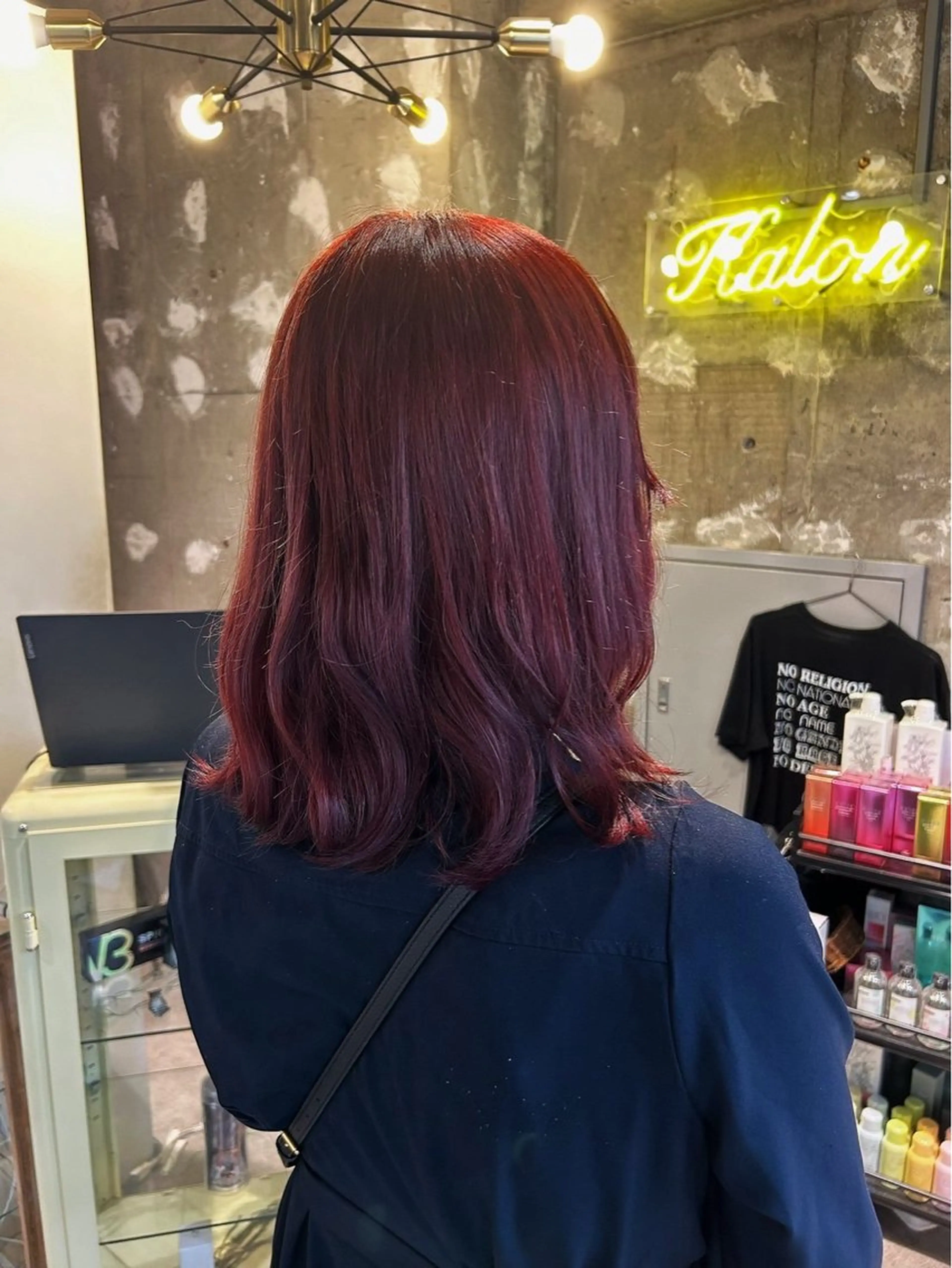 ミディアム カラー ヘアカラー 🎀咲月🎀レイヤー /暖色透明感カラーのヘアスタイル