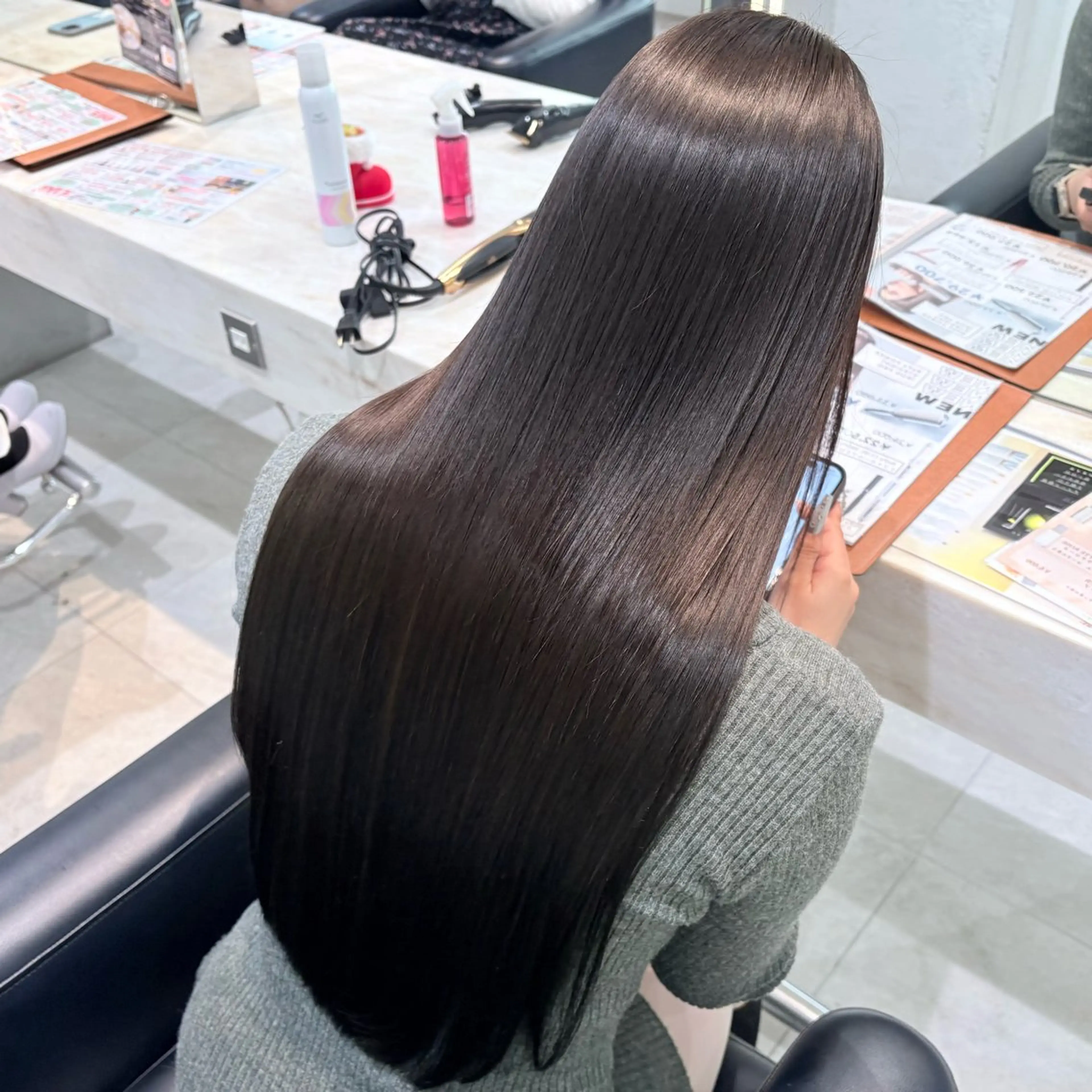 ワンカラー︎︎➕カット➕Aujua トリートメント 4step🥥 ͗ ͗の写真