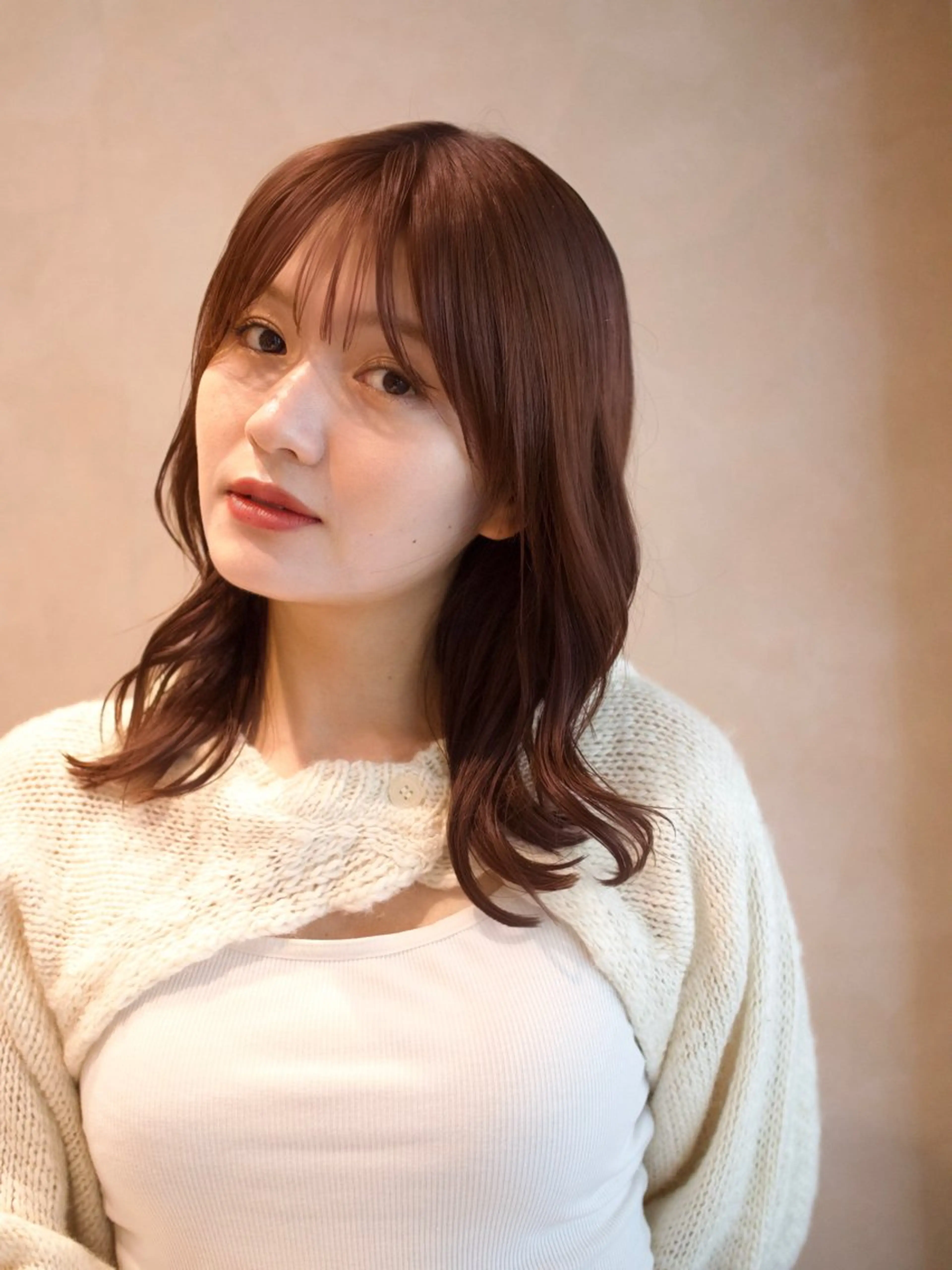 セミロング カラー 💖🌷越後 遥🌷💖のヘアスタイル