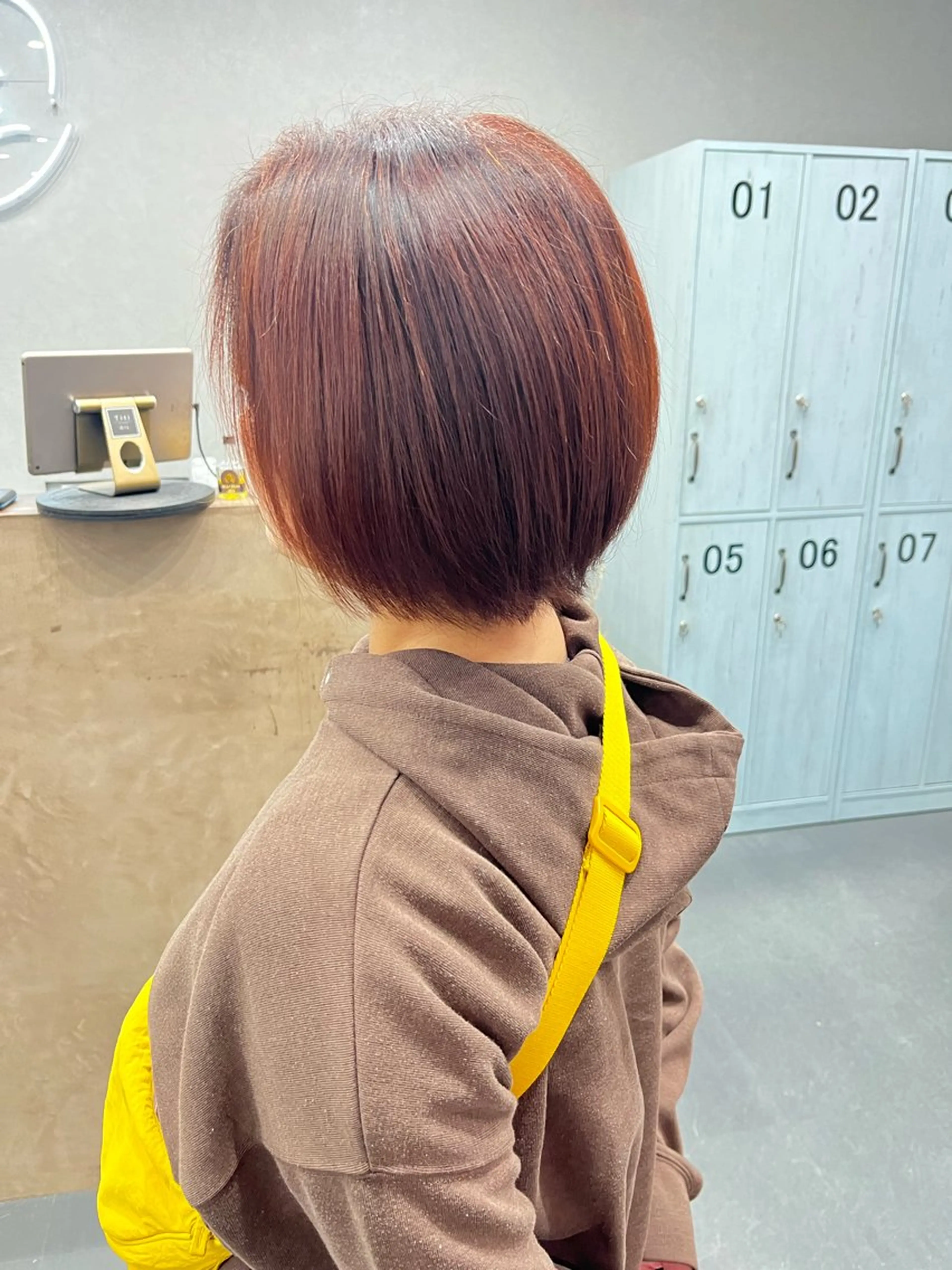 カラー オレンジ ヘアカラー Titi hair coordinate所属・難波 海のヘアスタイル