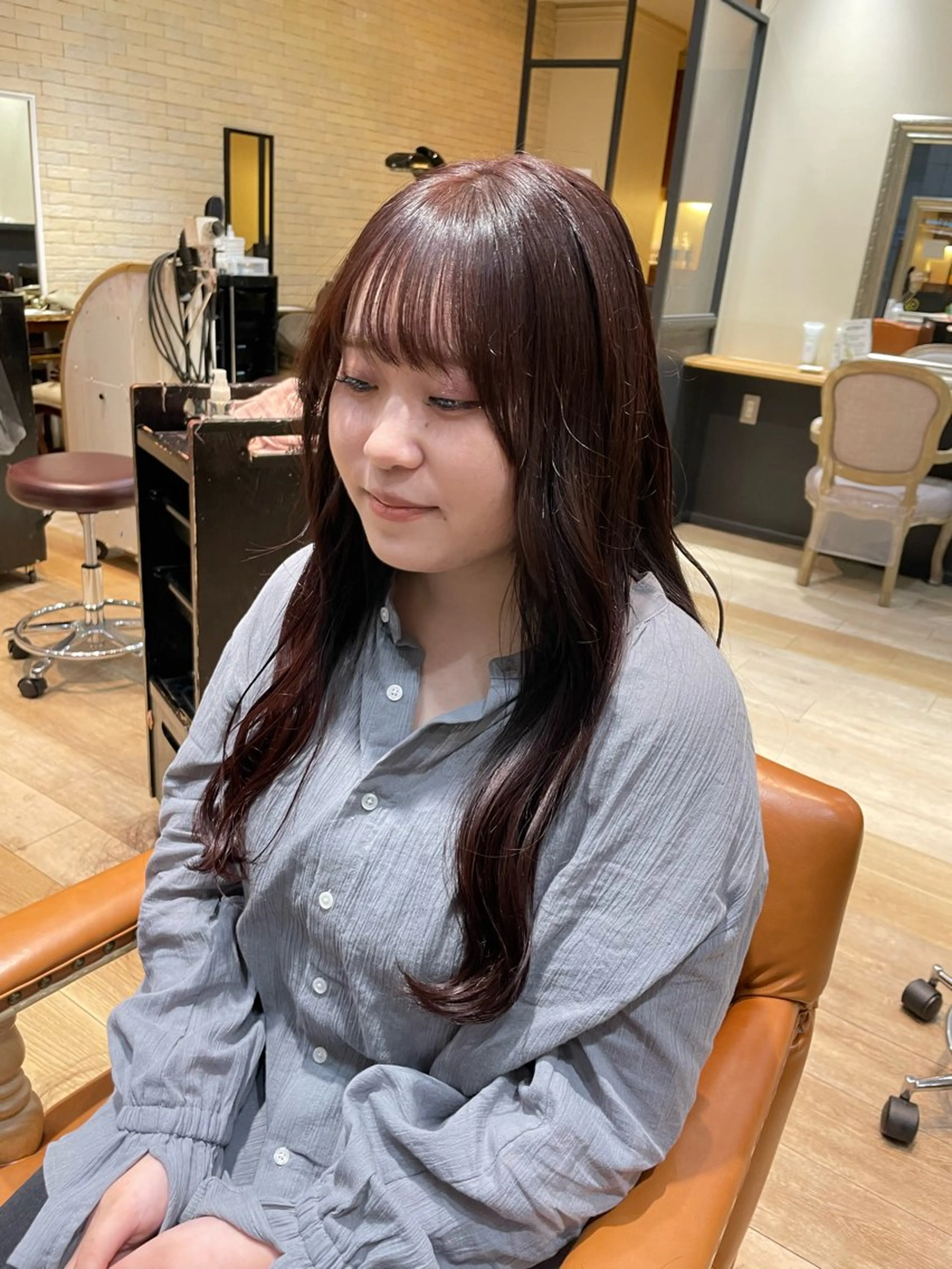 ロング カラー カット ヘアカラー SINCE【シンス】所属・Hika.ハイトーン 髪質改善🩵ᩚ🫧のヘアスタイル