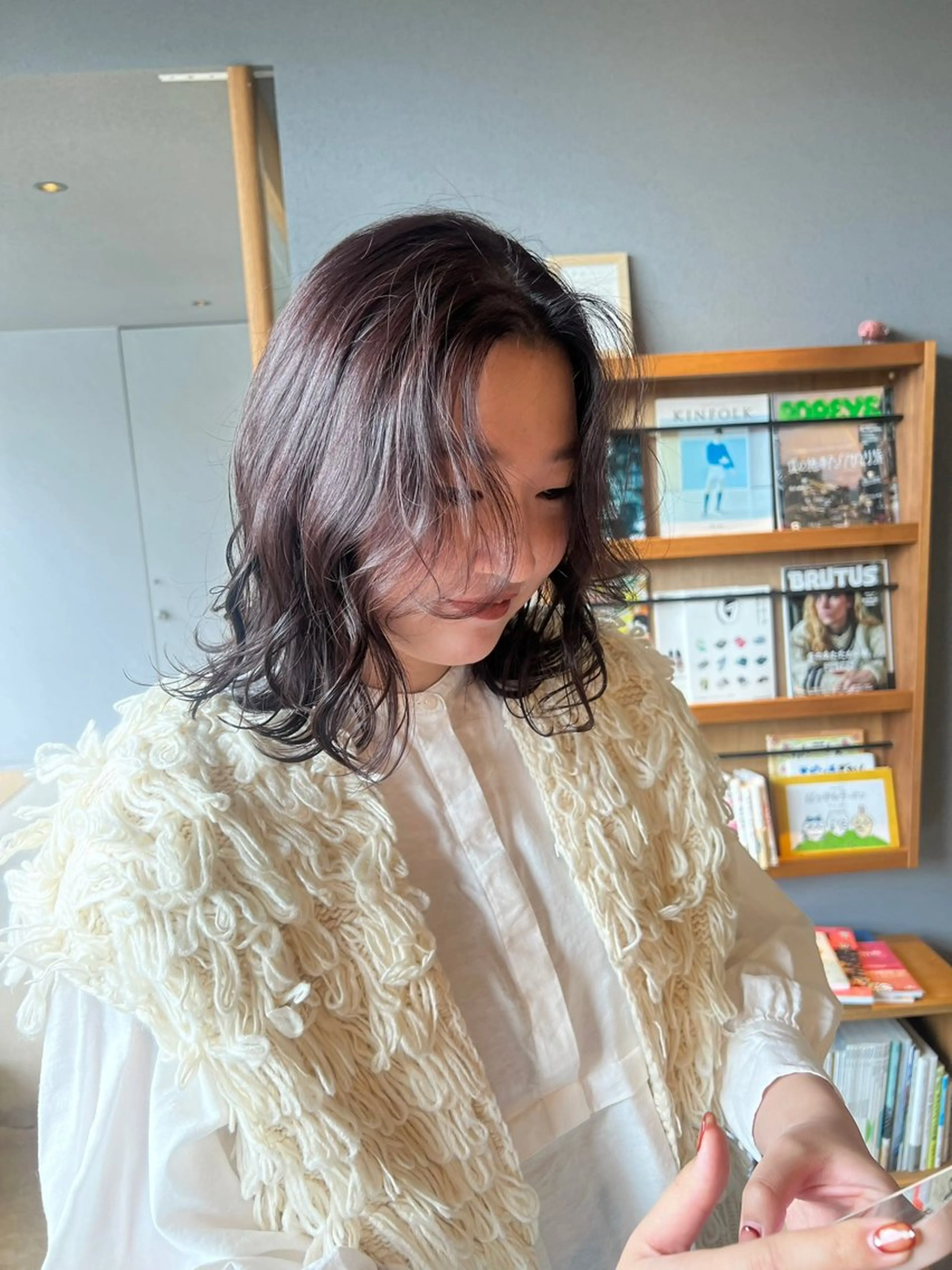 ミディアム くせ毛 duft所属・duft. cocoroのヘアスタイル