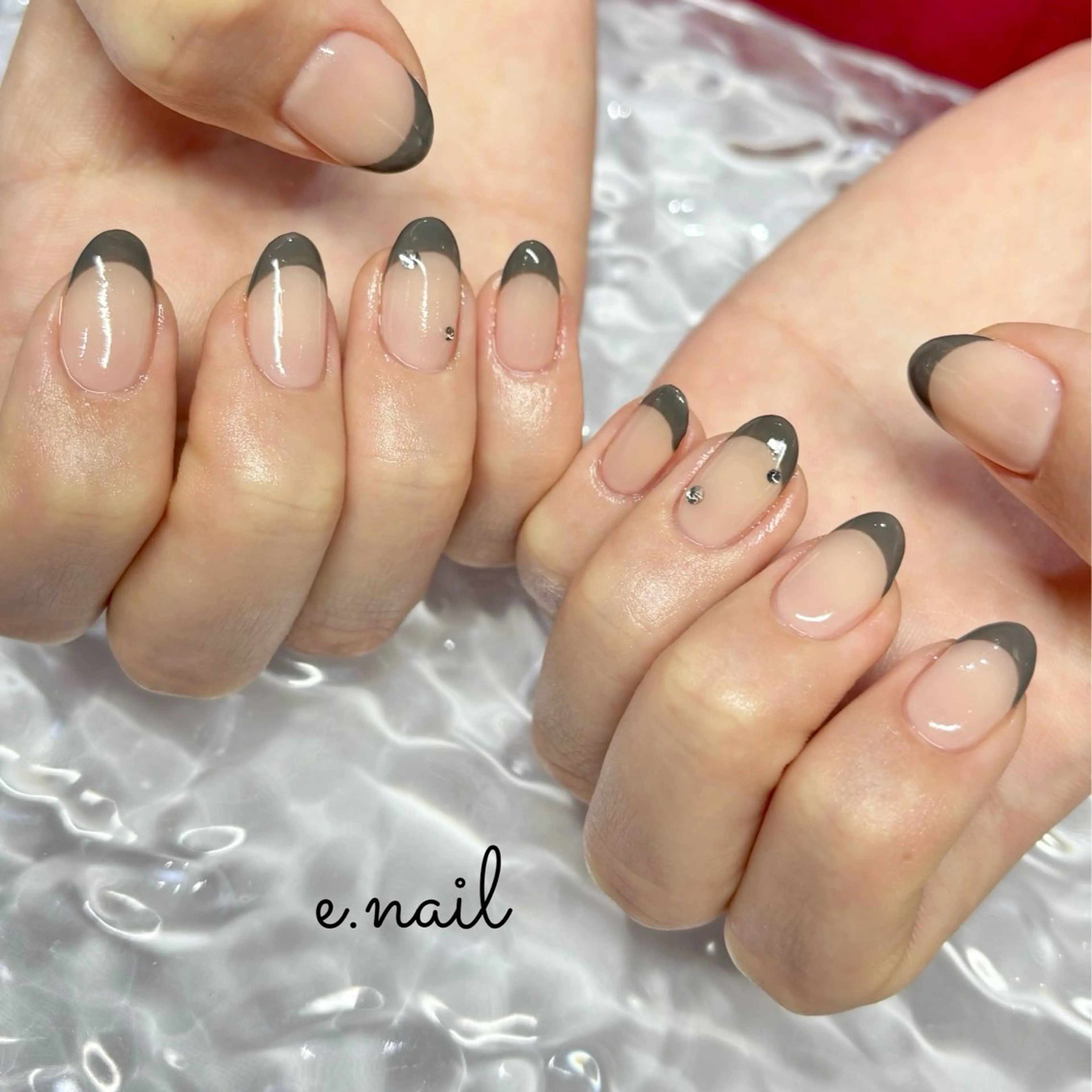 ネイル フレンチネイル ハンドネイル N.design mineのネイルデザイン