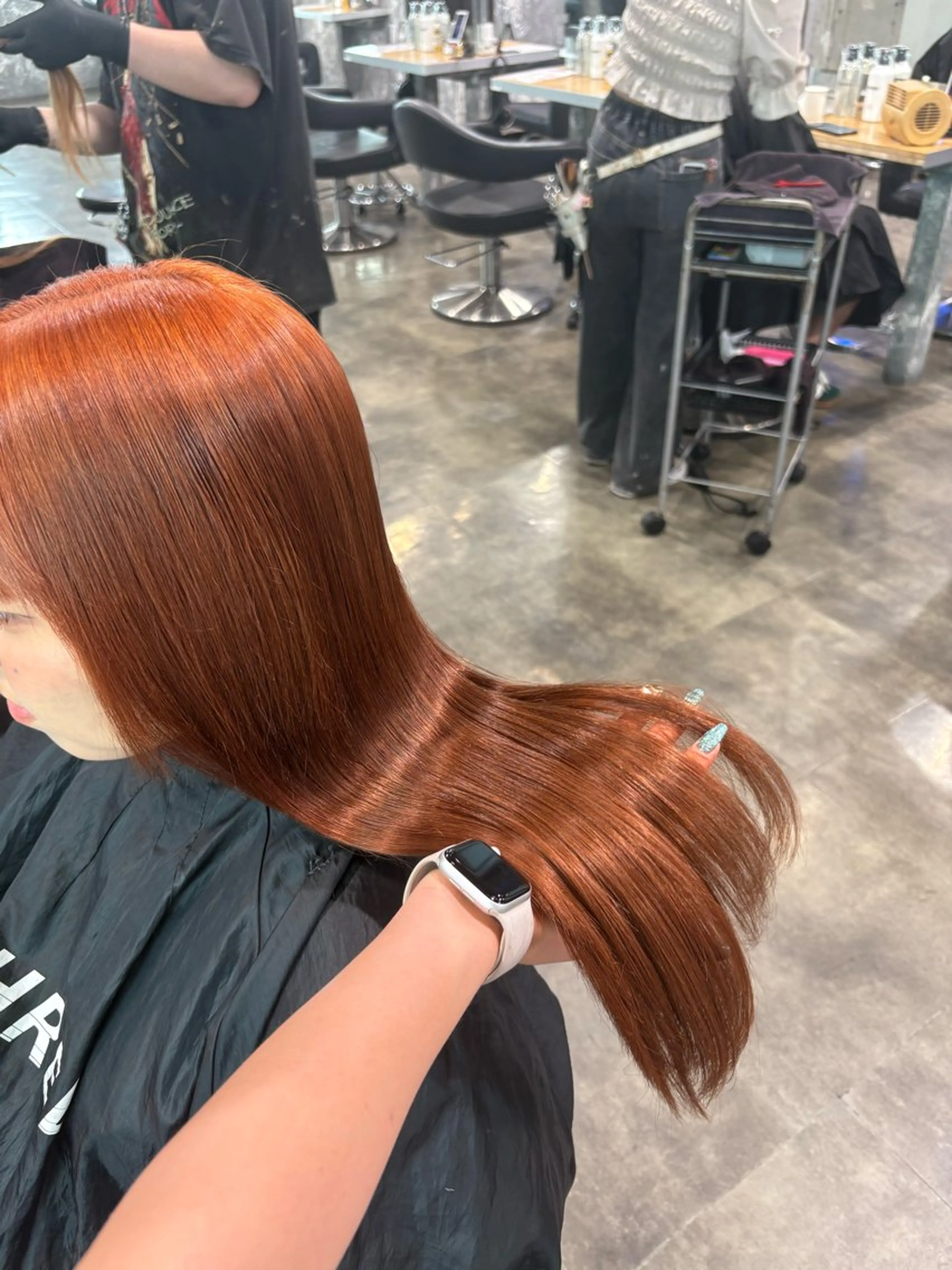ロング カラー カット ヘアカラー ハイトーンブロンド 横浜💞ミオのヘアスタイル
