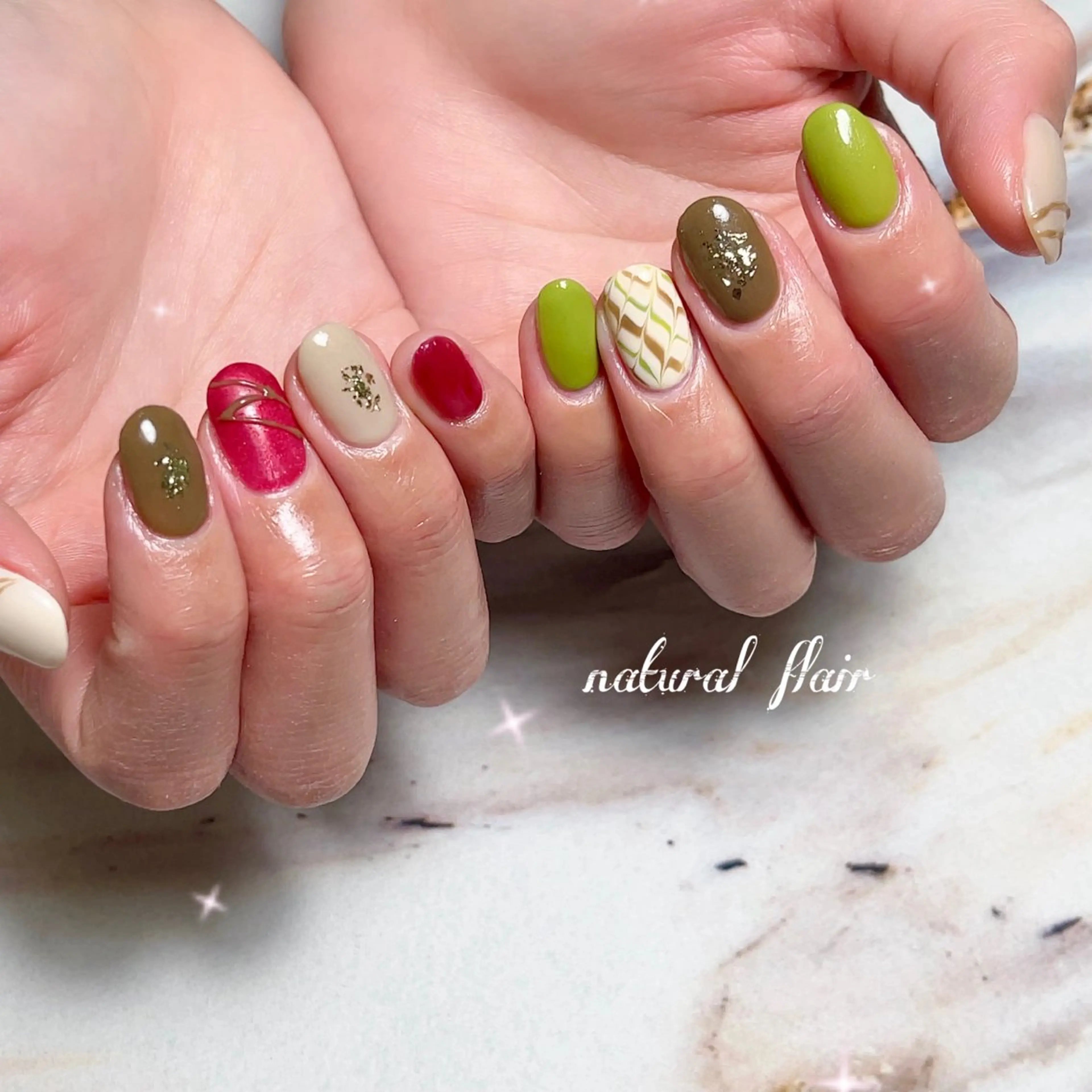 ネイル ハンドネイル natural flairのネイルデザイン