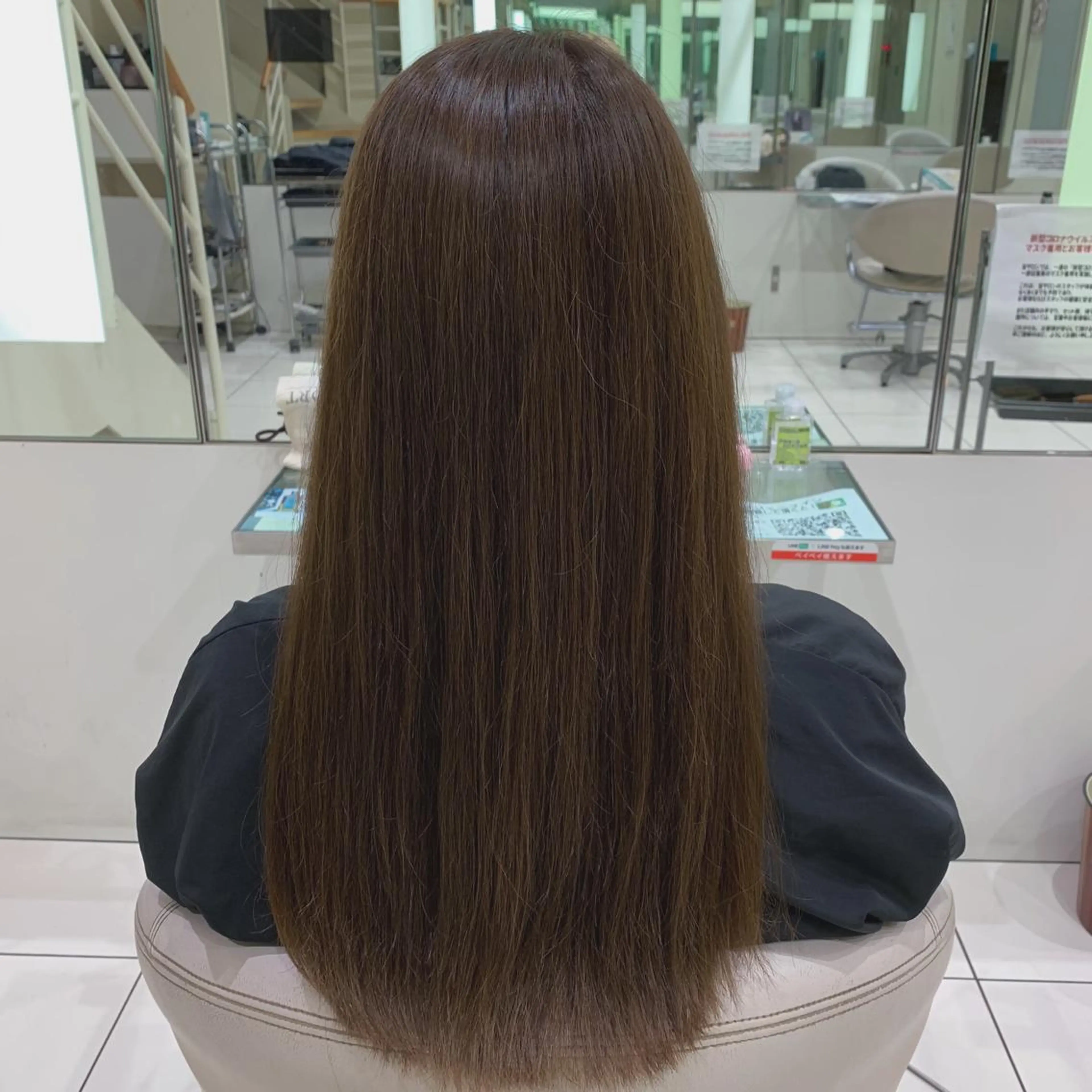 ロング カラー ショコラグレージュ 透明感カラー グレージュ ヘッドスパ/栄 /久屋大通/岡戸のヘアスタイル