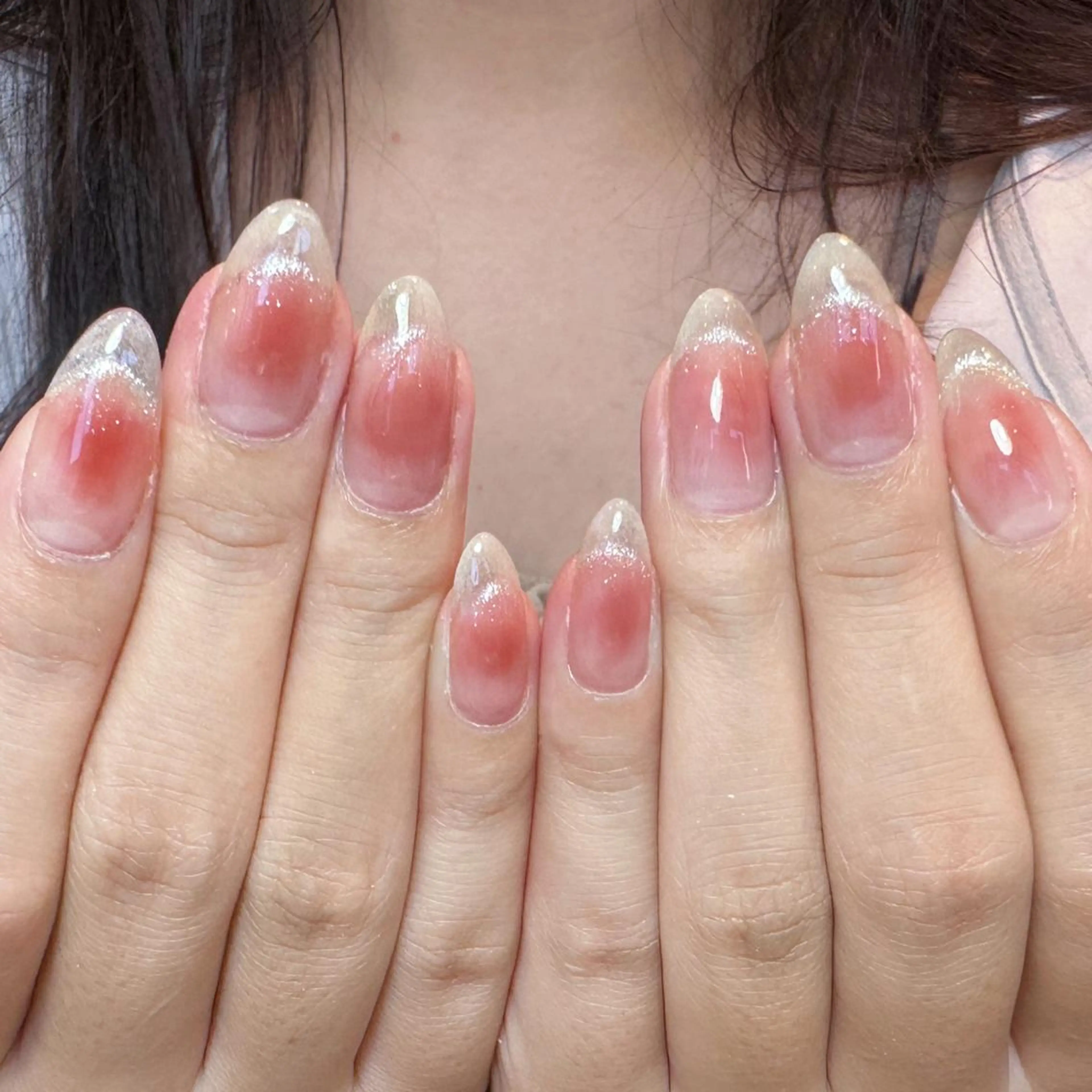 ネイル アートネイル オーロラネイル ガーリー キラキラネイル 韓国ネイル ハンドネイル ハンドケア DIAMOND 💅のネイルデザイン
