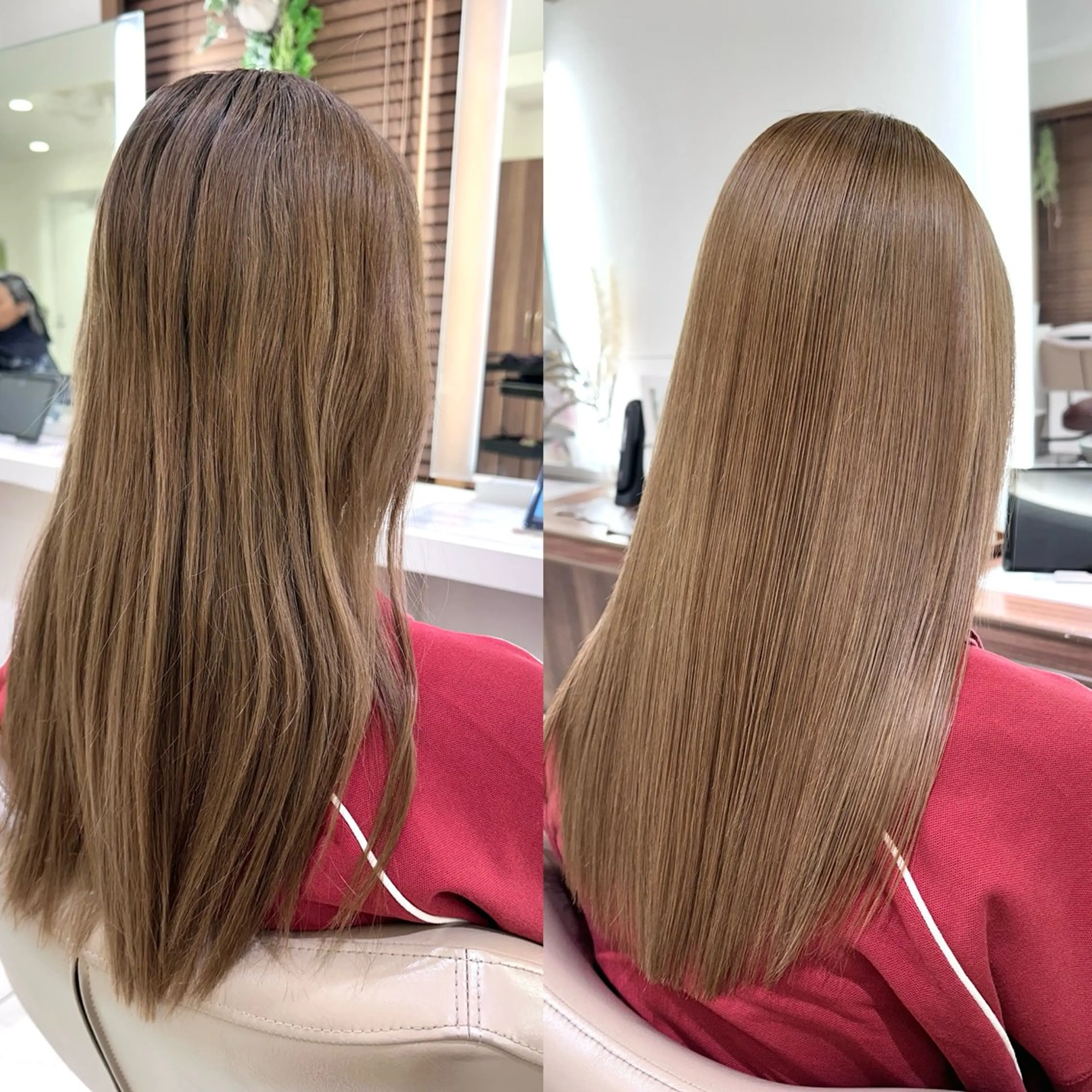 ロング 髪質改善 縮毛矯正 縮毛矯正 トリートメント 安井　昴 💫ブリーチ縮毛矯正のヘアスタイル