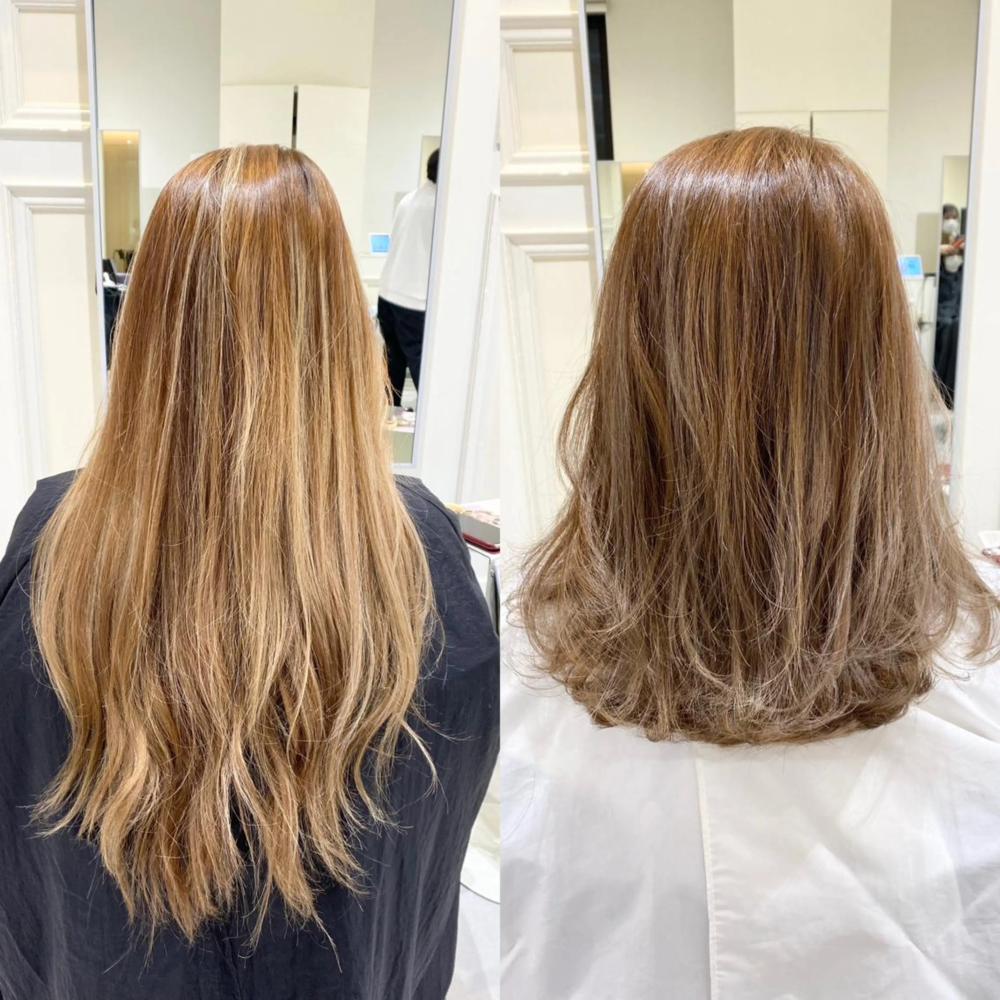 ミディアム カット ヘアカラー トリートメント 暗髪透明感カラー/ インナー/小島良太のヘアスタイル