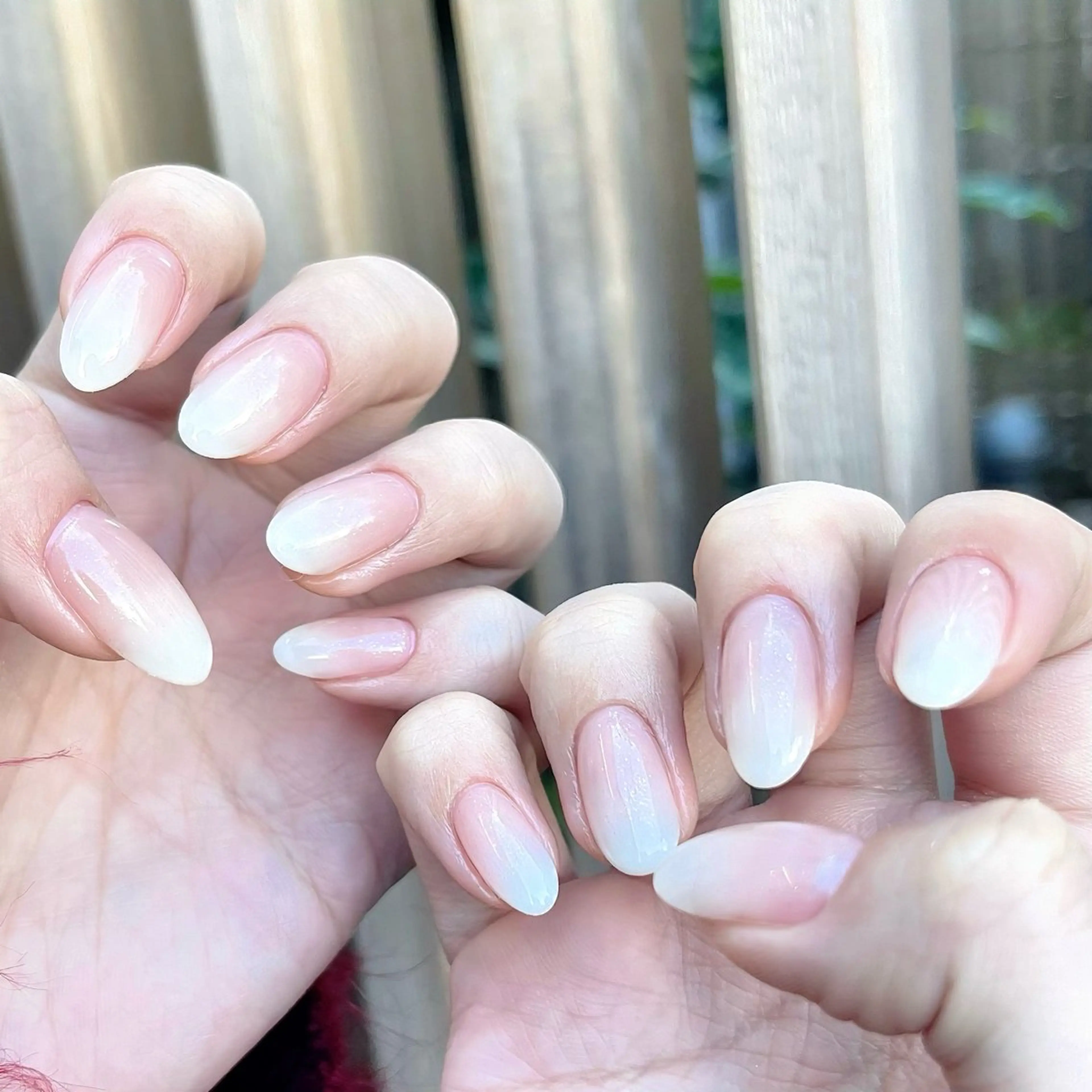 ネイル チークネイル グラデーション ニュアンスネイル オフィスネイル ワンカラーネイル ハンドネイル 🫧OPELIA NAIL渋谷🫧のネイルデザイン