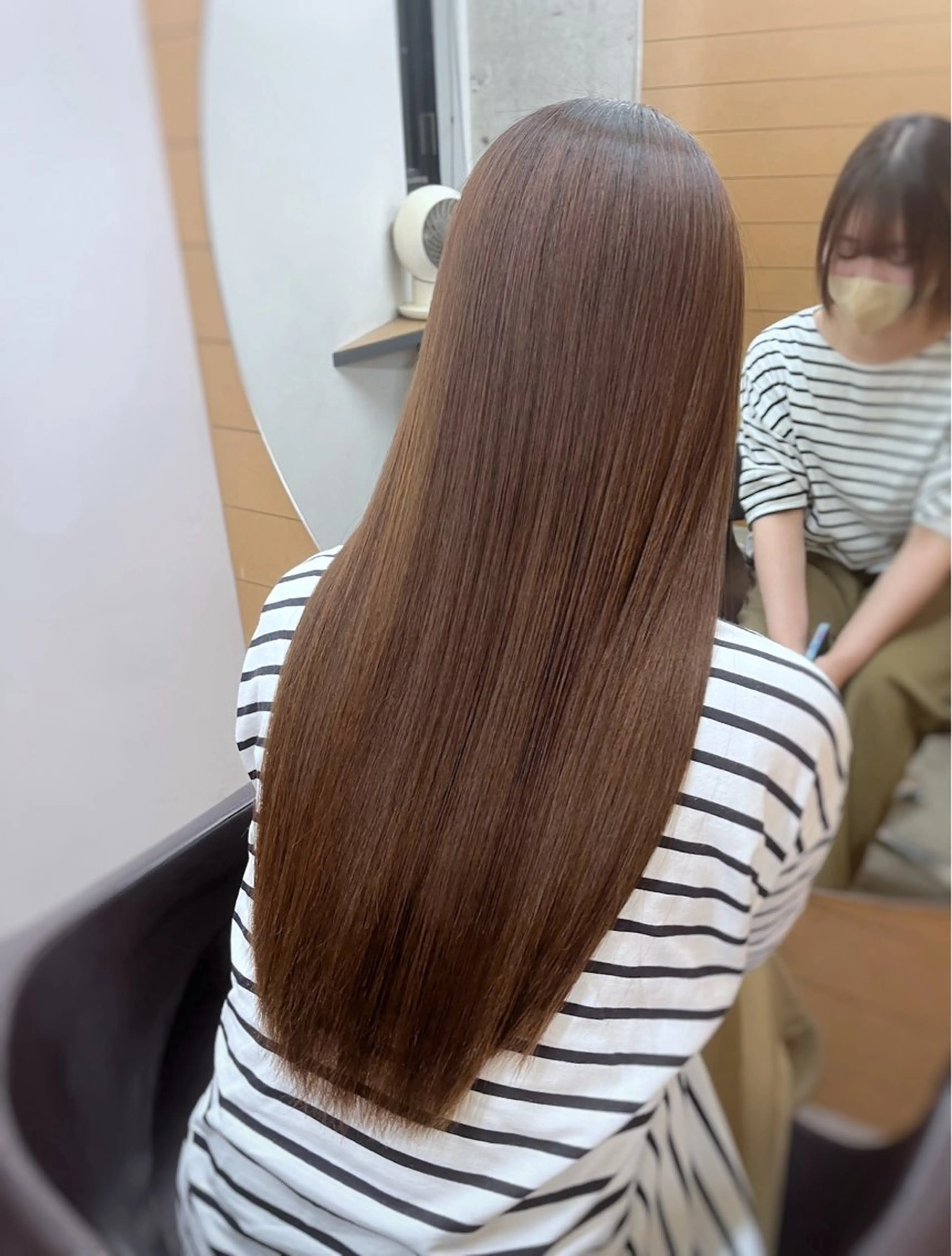 ロング 縮毛矯正 トリートメント newi 天王寺 🪐airiのヘアスタイル
