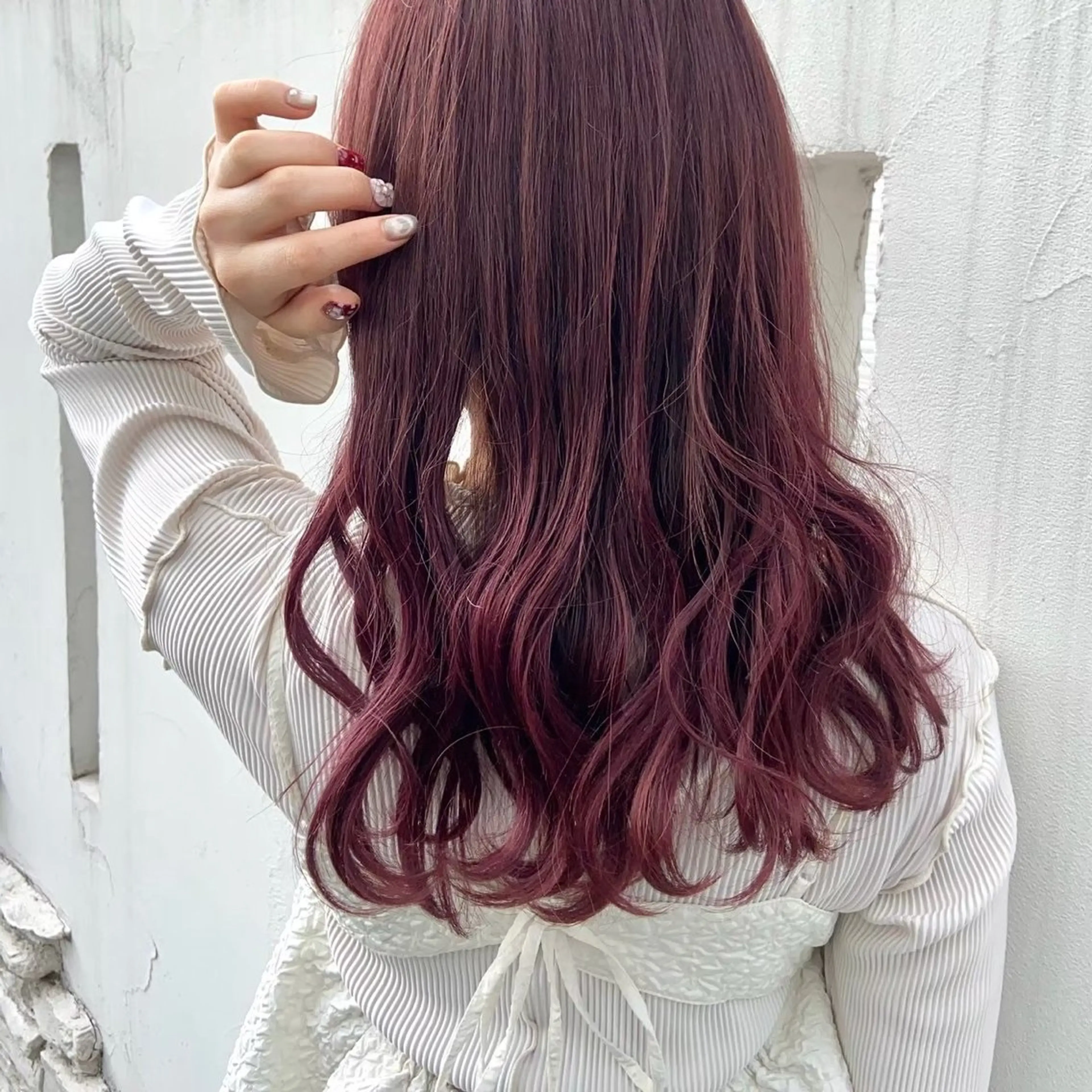 ロング カラー パーマ ヘアアレンジ 松本 夢叶のヘアスタイル