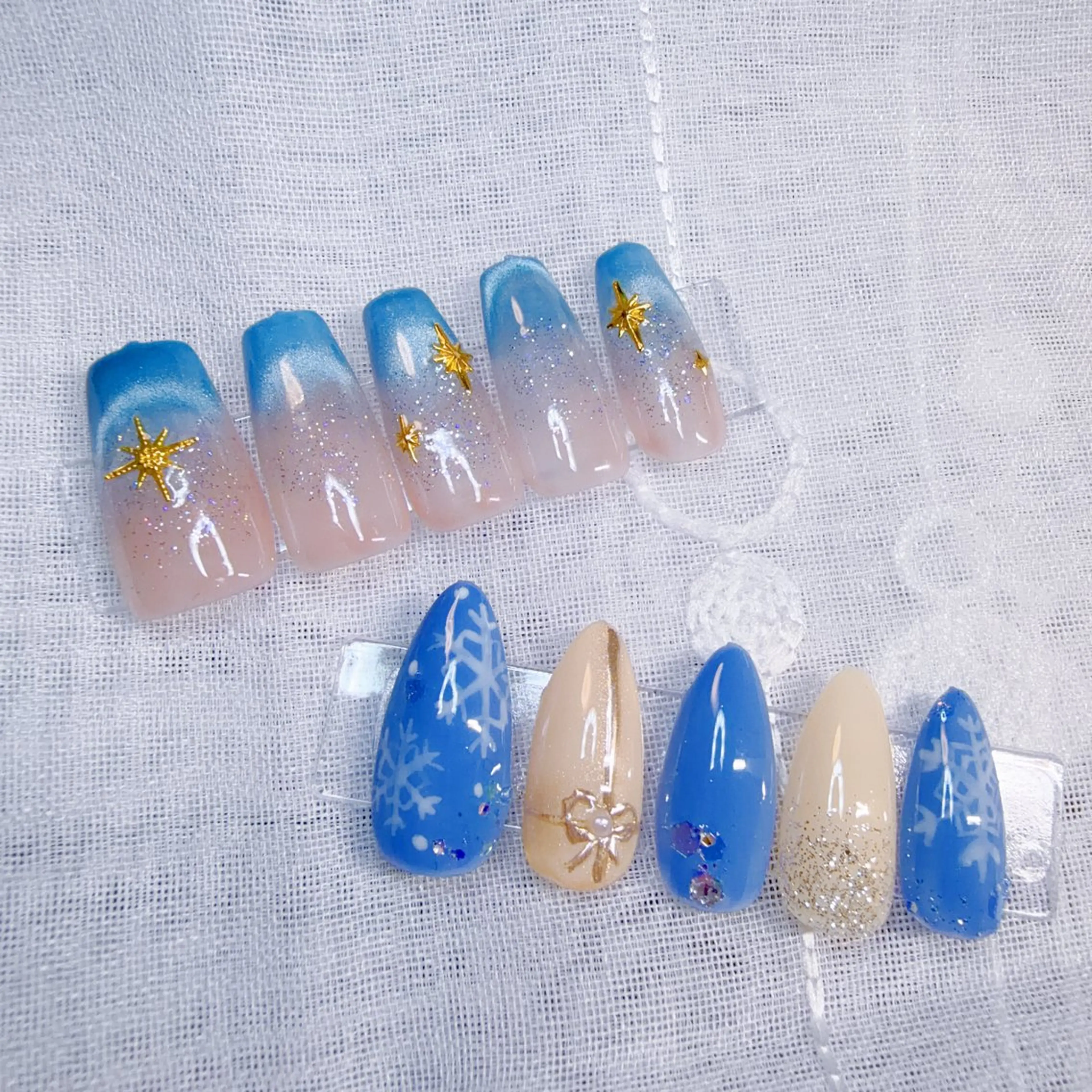 ネイル ブルー ハンドネイル 覚王山/池下/名古屋 Nachan🌸のネイルデザイン