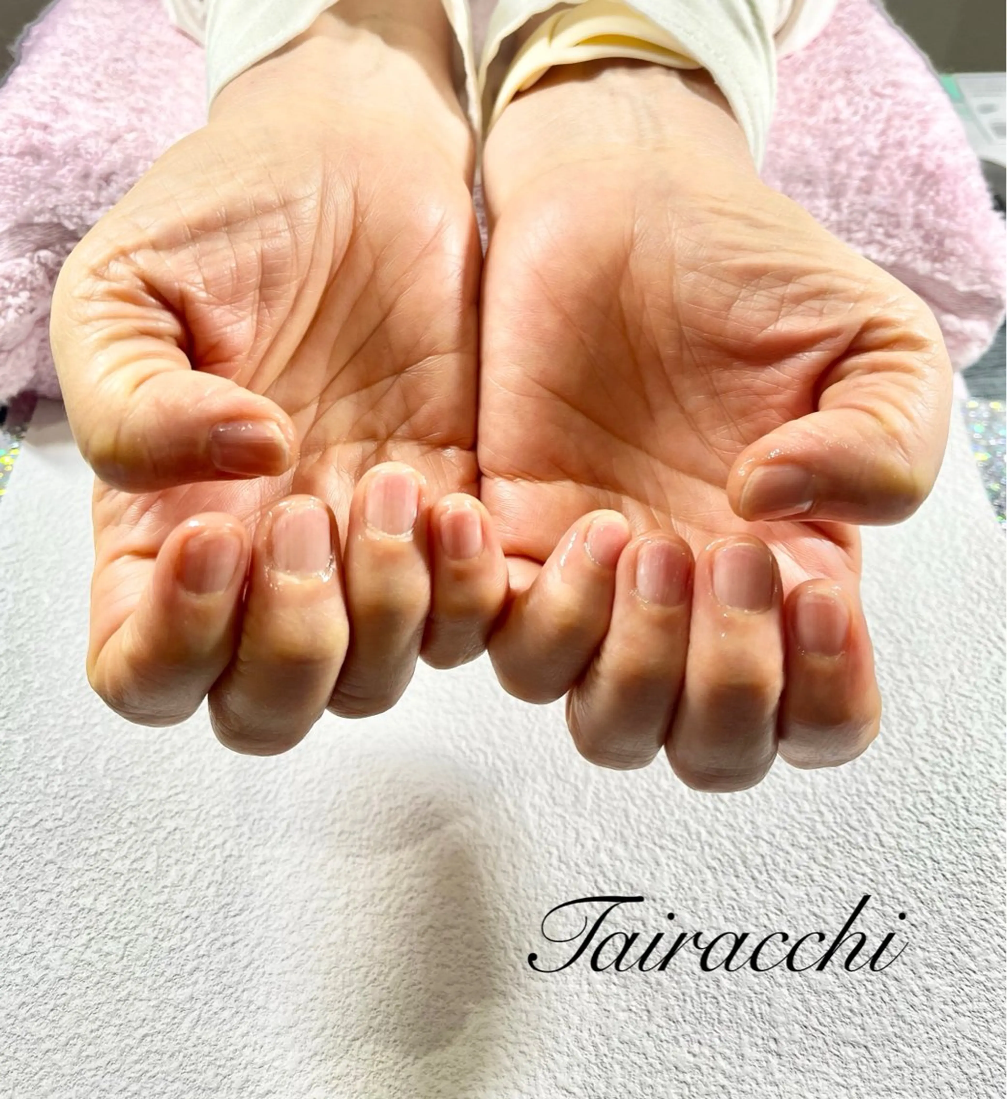 ネイル ラメ(グリッター) ハンドケア Tairacchi ﾀｲﾗｯﾁのネイルデザイン