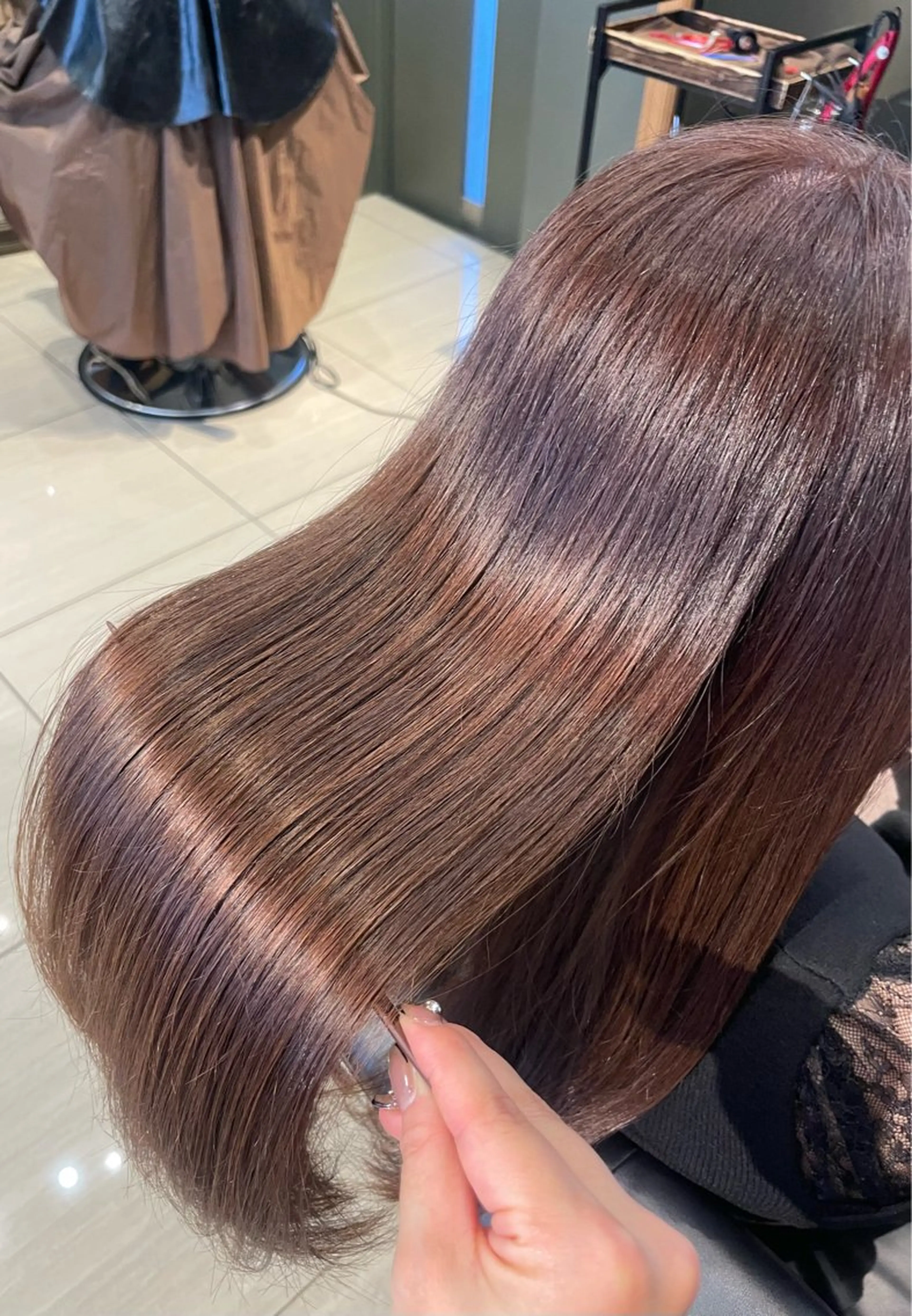 セミロング カラー カット ヘアカラー トリートメント 今村 南穂のヘアスタイル