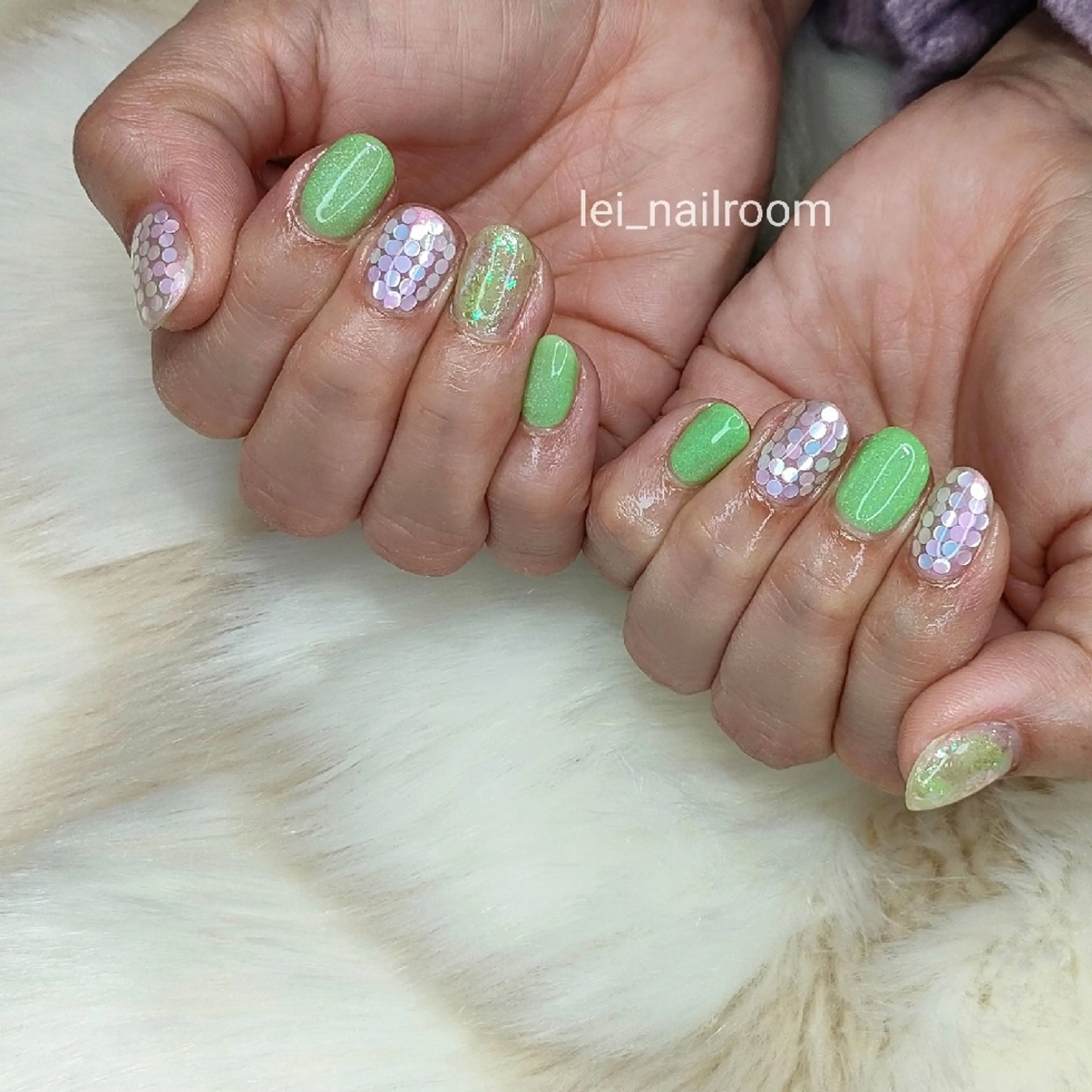 ネイル ホログラムネイル キラキラネイル ラメ(グリッター) 喜多村 ゆき子のネイルデザイン