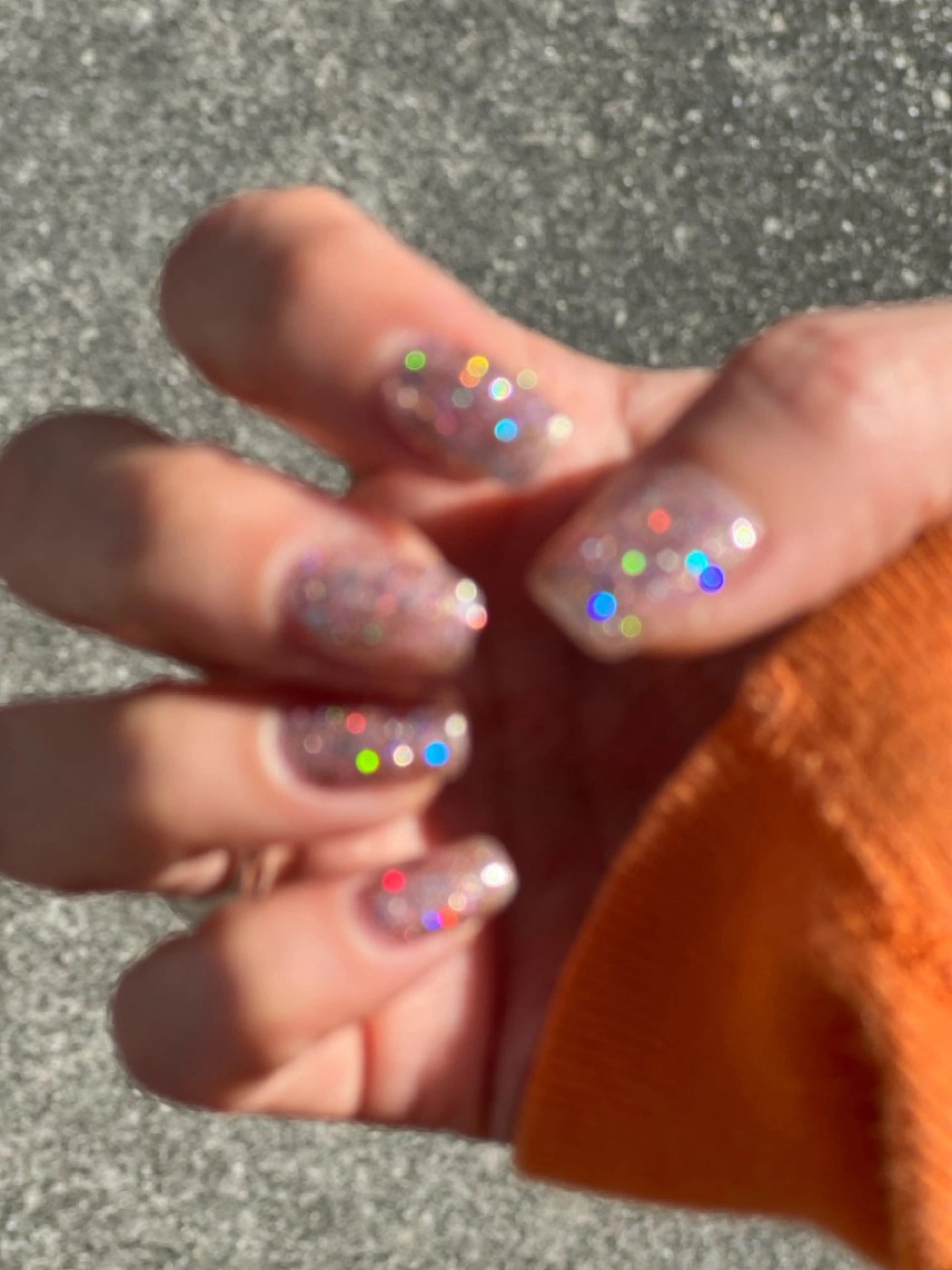 ネイル オーロラネイル ラメ(グリッター) Ri.nail オクマトモカのネイルデザイン